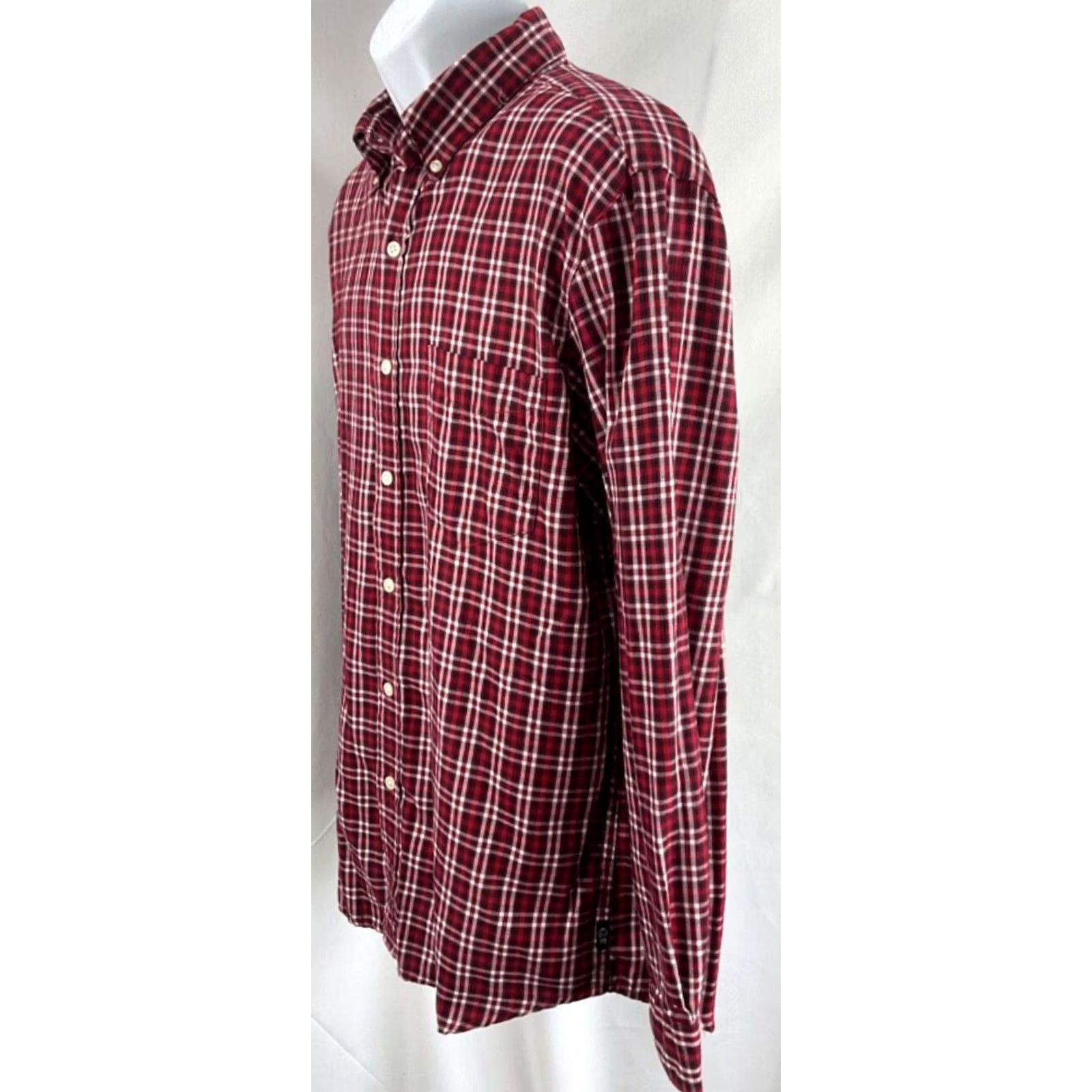 Chaps Chaps Button-Up Shirt M Red Plaid Tart an Long Sleeve Collar Pocket Mens Size US M / EU 48-50 / 2 - 2 Thumbnail