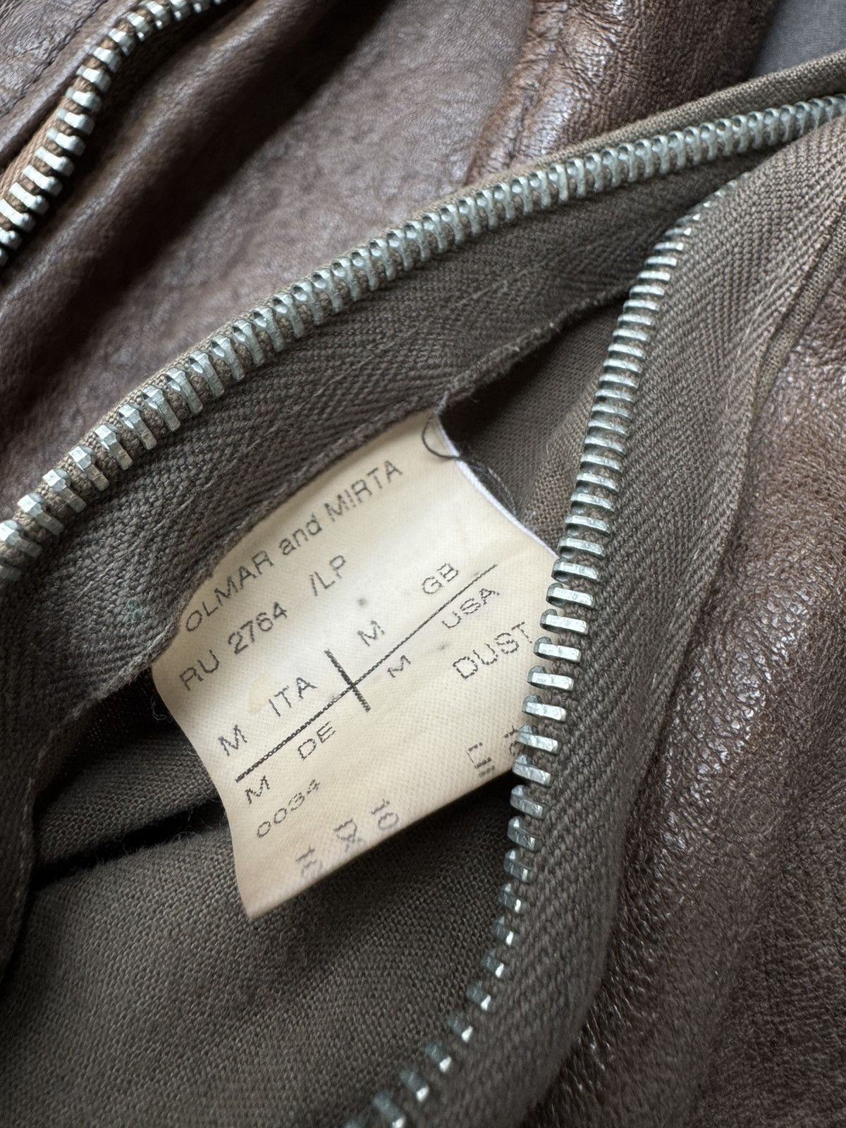 Rick Owens Rick Owens AW08 Stooges Dust Hammered Lamb Leather Jacket Size US M / EU 48-50 / 2 - 17 Thumbnail