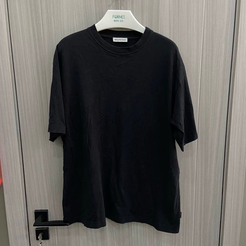 Balenciaga Balenciaga Black 'I❤️TECHNO' Embroidered Short Sleeve T-Sh Size US XS / EU 42 / 0 - 1 Thumbnail