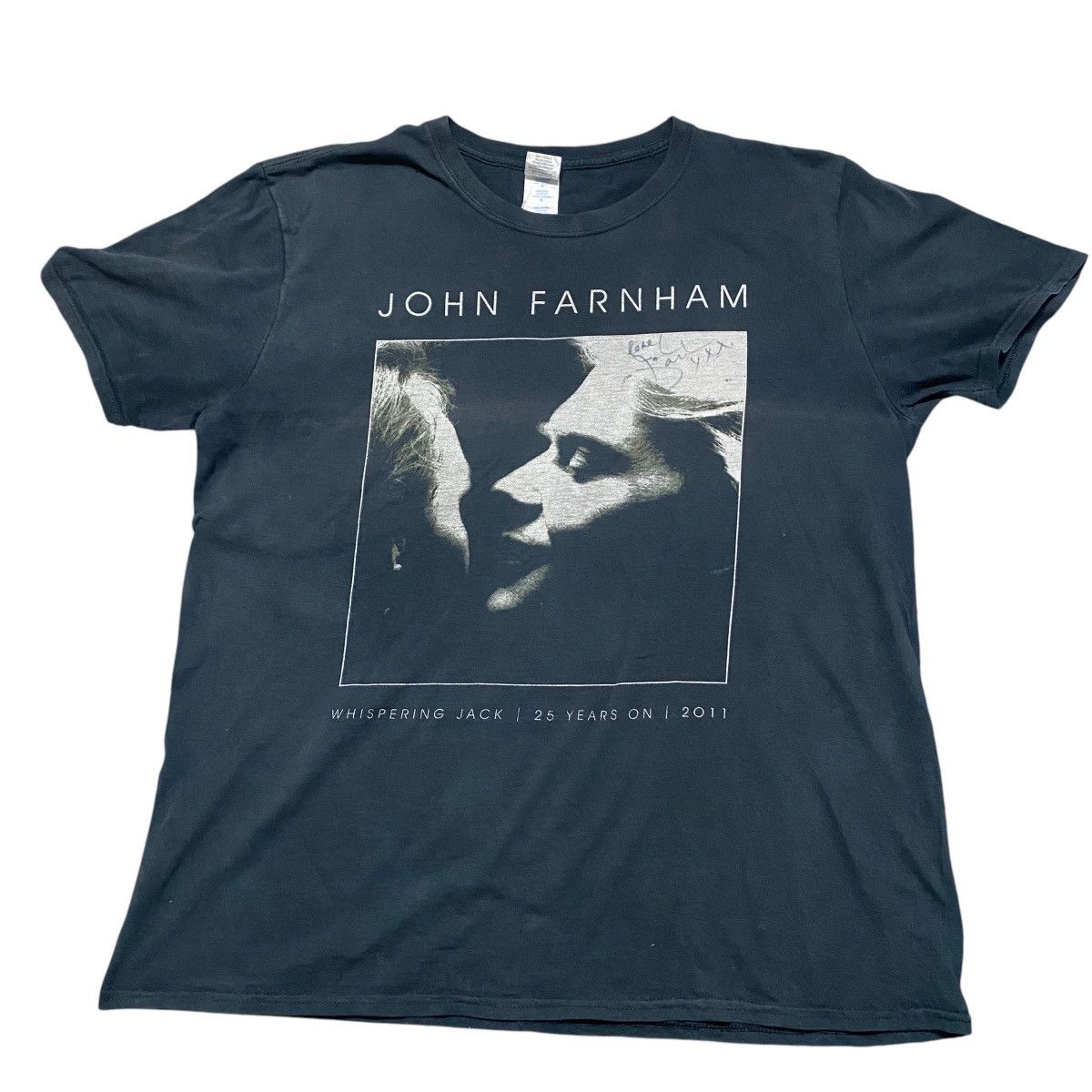 Band Tees Vintage John Farnham Signature Merch Whispering Jack 2011 Size US L / EU 52-54 / 3 - 2 Thumbnail