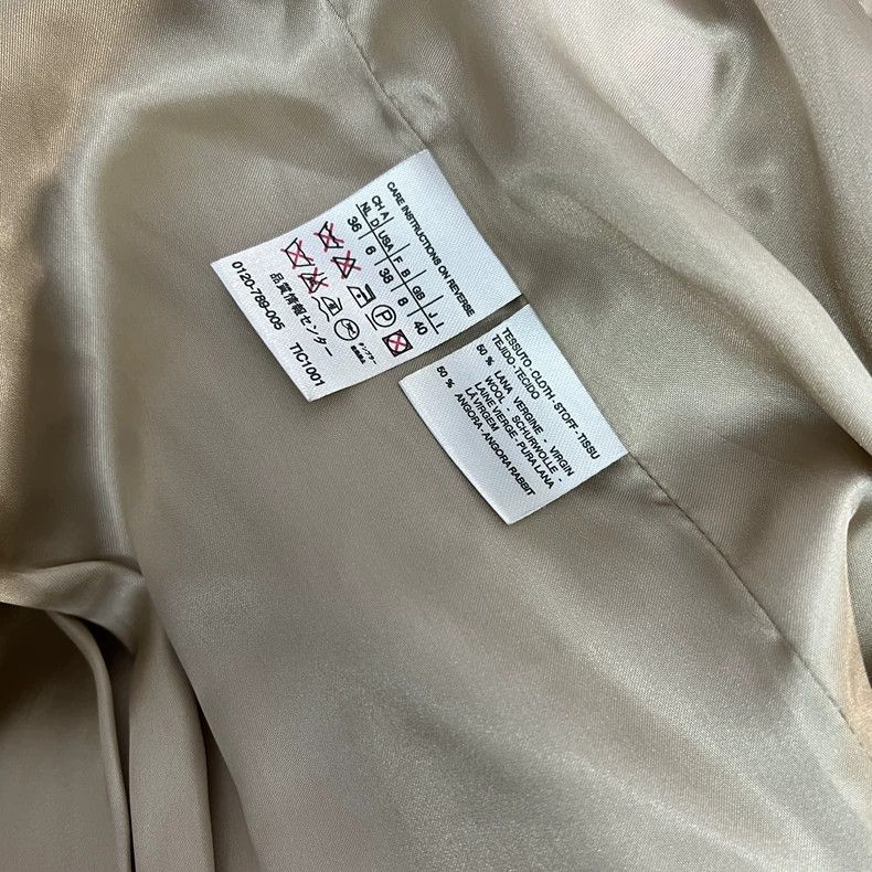Max Mara Max Mara Solid wool rabbit fur coat. Size M / US 6-8 / IT 42-44 - 3 Thumbnail
