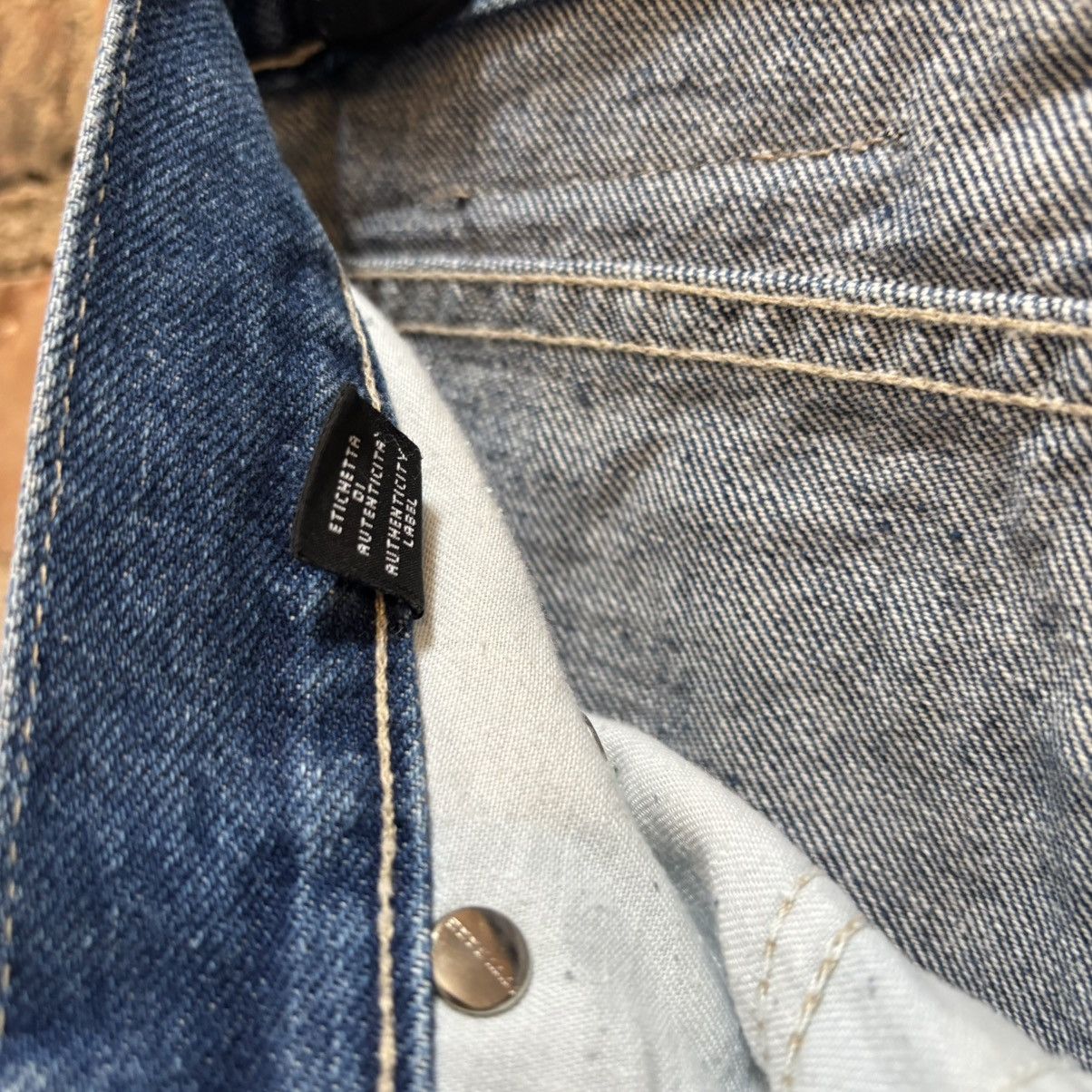 Versace × Vintage $400 Vintage 90s Versace Jeans Size 28" / US 6 / IT 42 - 10 Thumbnail