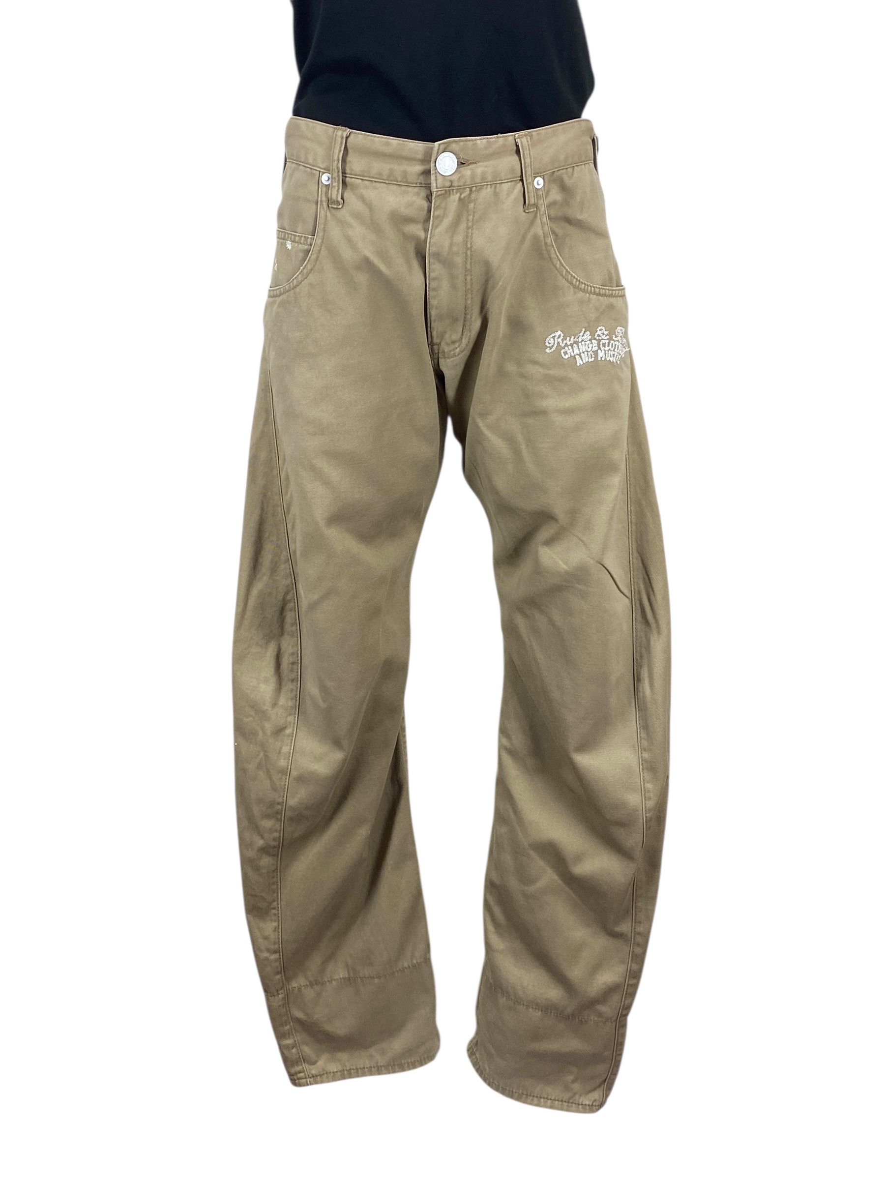 Japanese Brand Rimaster Pants Printed Loose Pants Size US 31 - 1 Thumbnail