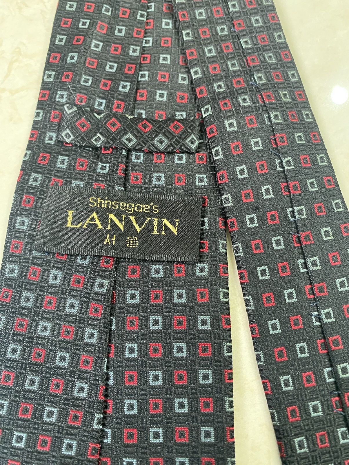 Lanvin × Vintage 💥VINTAGE LANVIN necktie silk tie Size ONE SIZE - 5 Thumbnail