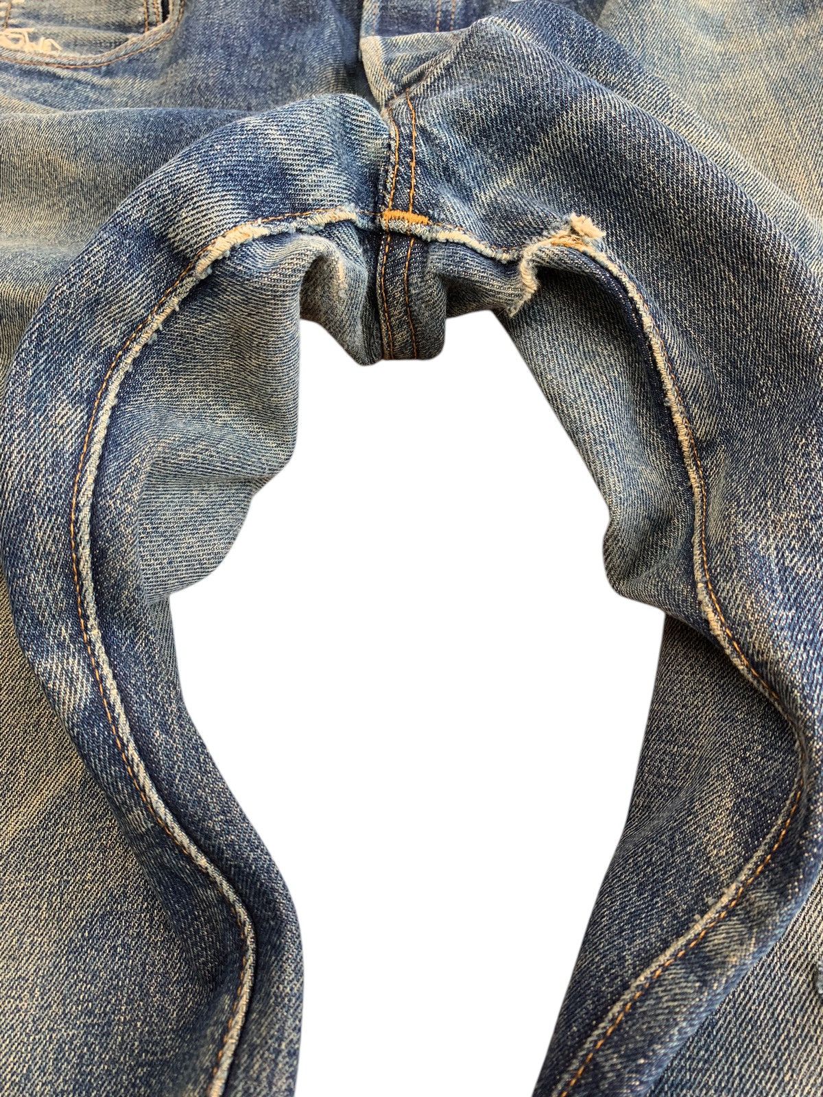 Levi's Vintage 90’s Levis 501XX Big E Thrashed Blue Denim Size US 30 / EU 46 - 11 Thumbnail