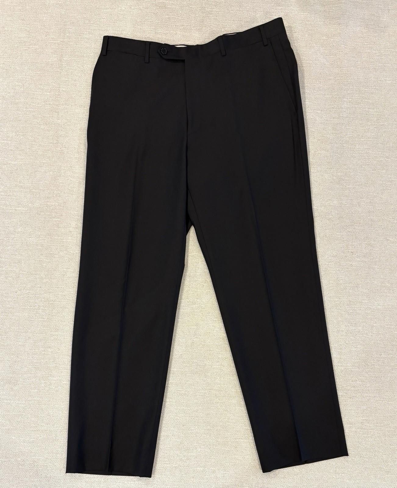 Canali 100% Pure Wool Made in Italy Canali Black Wool Pants 34 Size US 34 / EU 50 - 2 Thumbnail