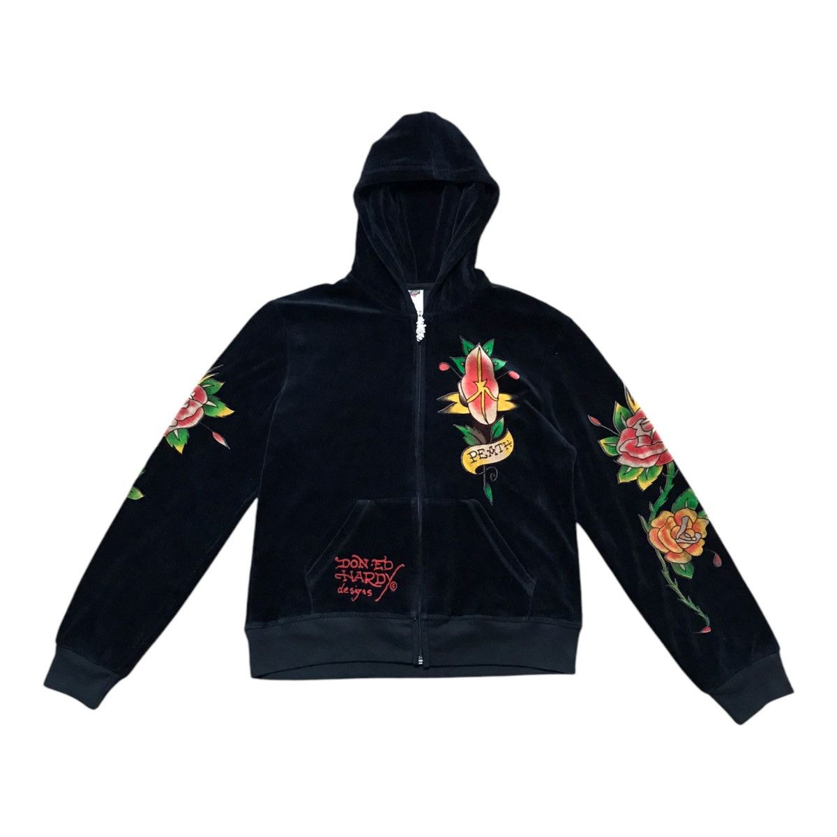 Christian Audigier × Ed Hardy EdHardy ChristianAudigier Velvet Embroidered Set Jacket/Pant Size US S / EU 44-46 / 1 - 4 Thumbnail