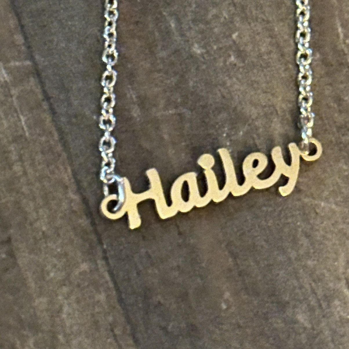 Other MDB dainty gold tone Hailey name necklace Size ONE SIZE - 3 Thumbnail