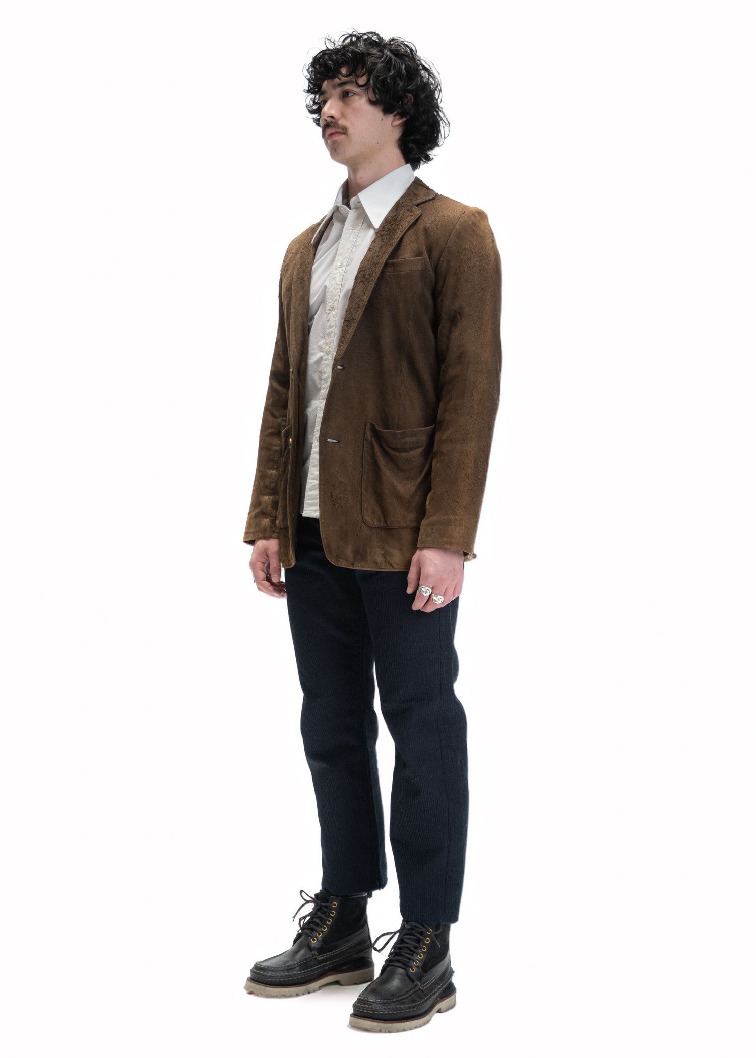 Undercover Blistered Suede "Groupie" Blazer Size US L / EU 52-54 / 3 - 5 Thumbnail