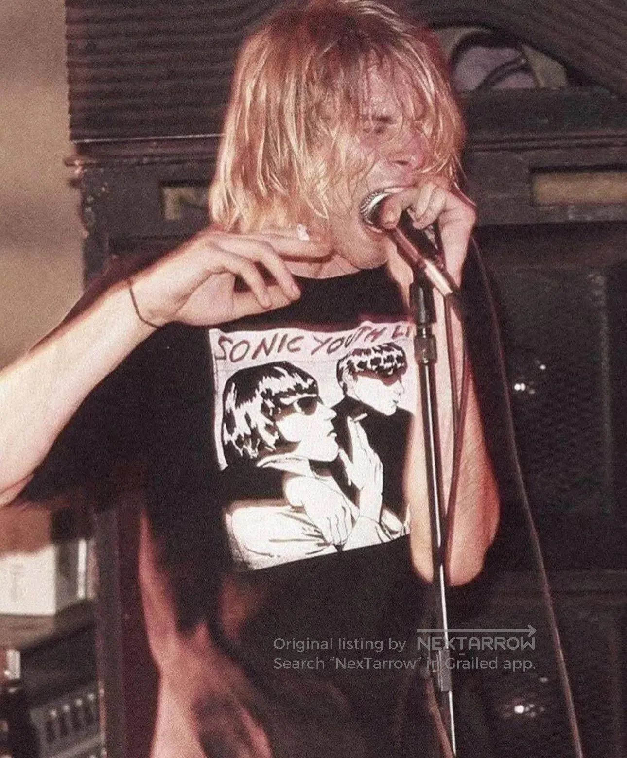 Vintage Vintage Sonic Youth Kurt Cobain Band Tee. Size US M / EU 48-50 / 2 - 4 Thumbnail