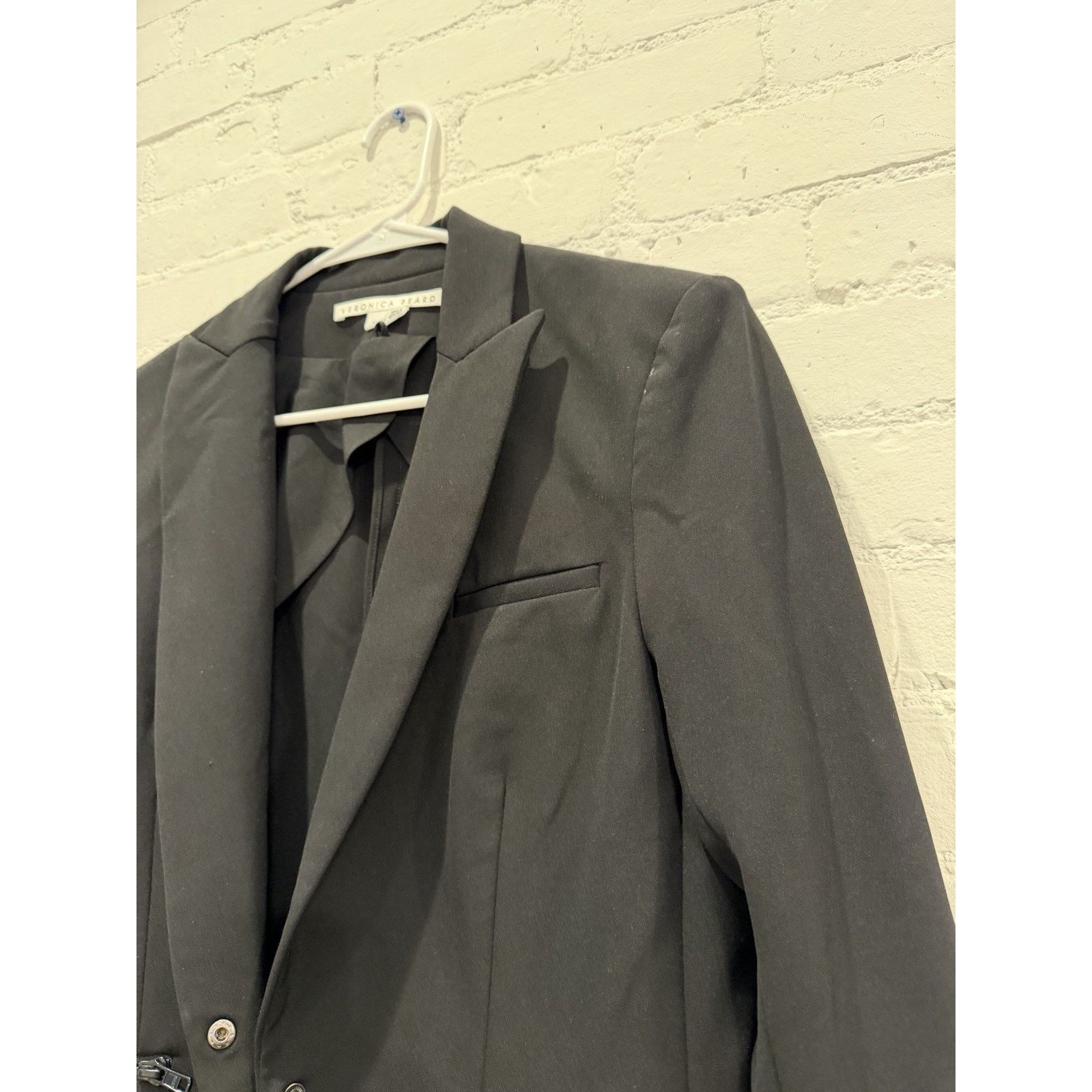Veronica Beard NEW Veronica Beard Bi-Stretch Scuba Jacket in Black size 6 Size M / US 6-8 / IT 42-44 - 7 Thumbnail