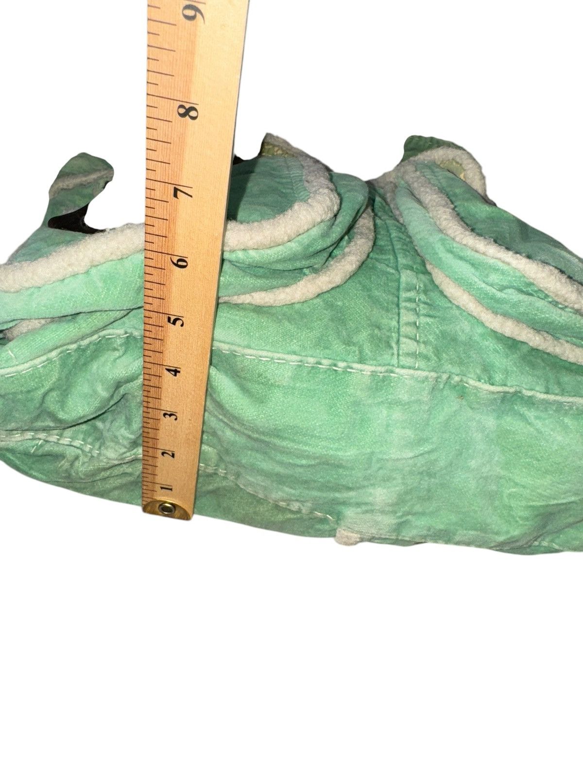Gap × Vintage Y2K GAP Vintage Velvet Messenger Bag Green Handbag Size ONE SIZE - 7 Thumbnail