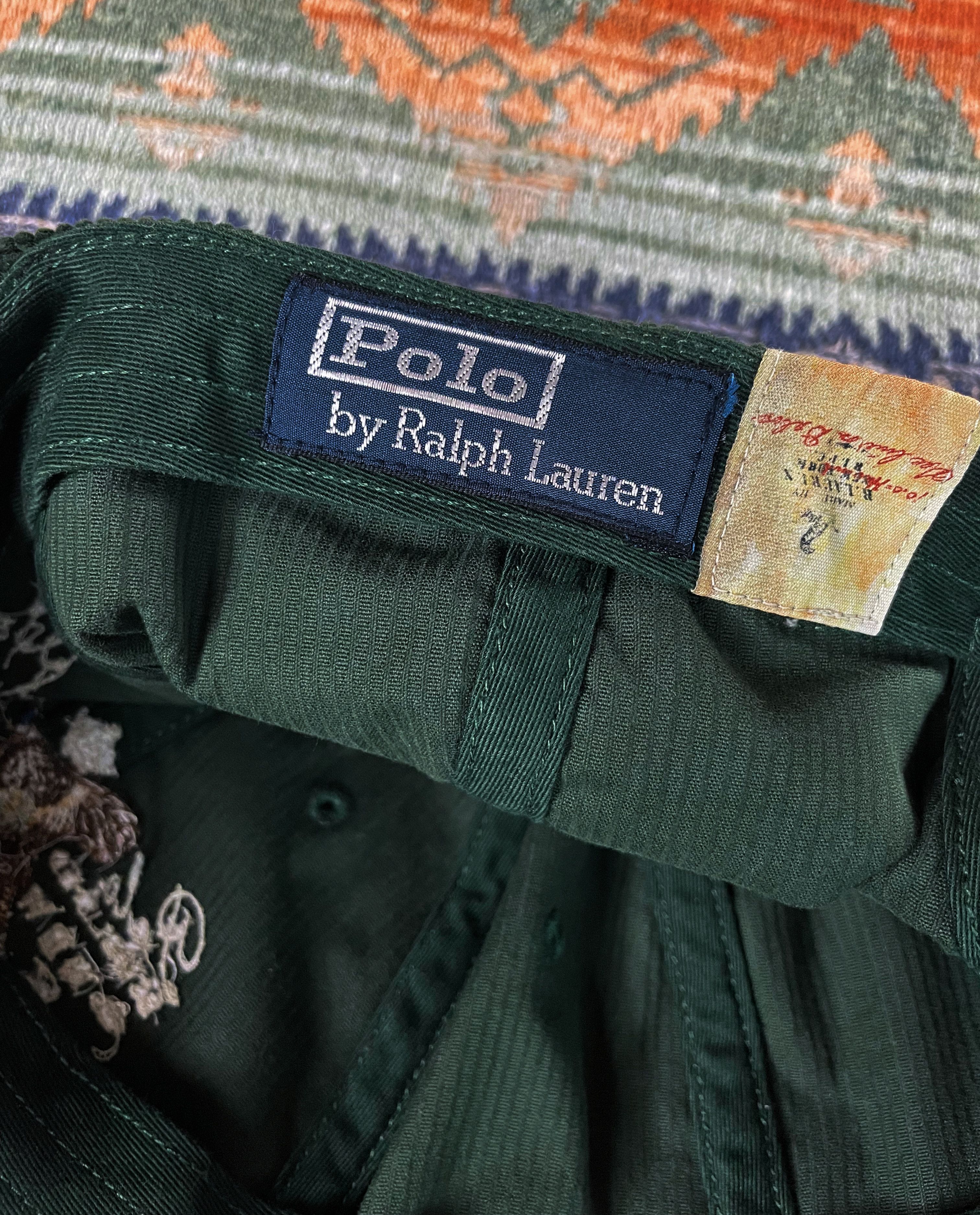 Polo Ralph Lauren Polo Ralph Lauren Corduroy Leather Rare Baseball Hat Cap Size ONE SIZE - 6 Thumbnail