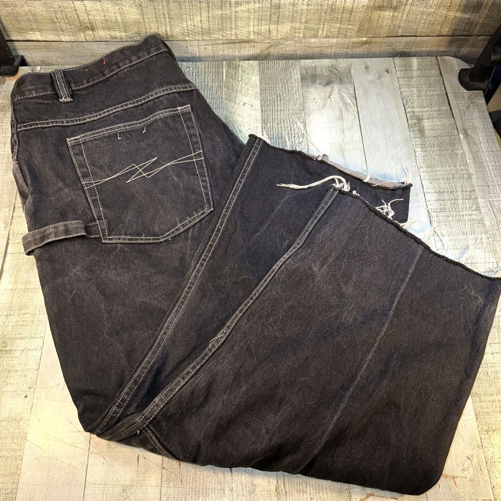 Fubu VINTAGE FUBU Jeans Baggy Wide-Leg Carpenter Black 44 x 30 Mens Size US 44 / EU 60 - 3 Thumbnail
