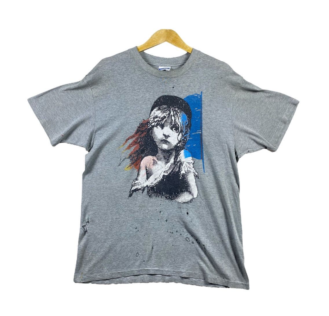 Thrasher × Vintage Vintage Thrashed 1986 Les Miserables Art T-shirt Size L Size US L / EU 52-54 / 3 - 1 Thumbnail