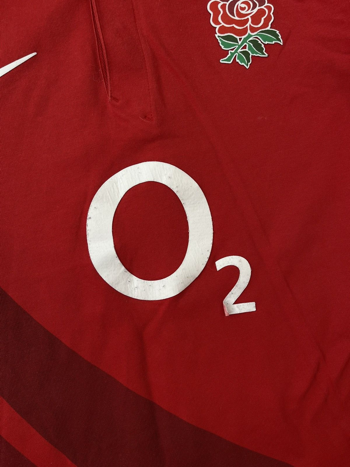 Nike × Vintage 00s Nike England Vintage Y2K Oversized Longsleeve Polo Size US XXL / EU 58 / 5 - 4 Thumbnail