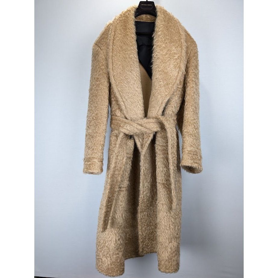 Bottega Veneta o1rshd1 Split Wool Mohair Coat in Paper Bag Size US M / EU 48-50 / 2 - 11 Thumbnail