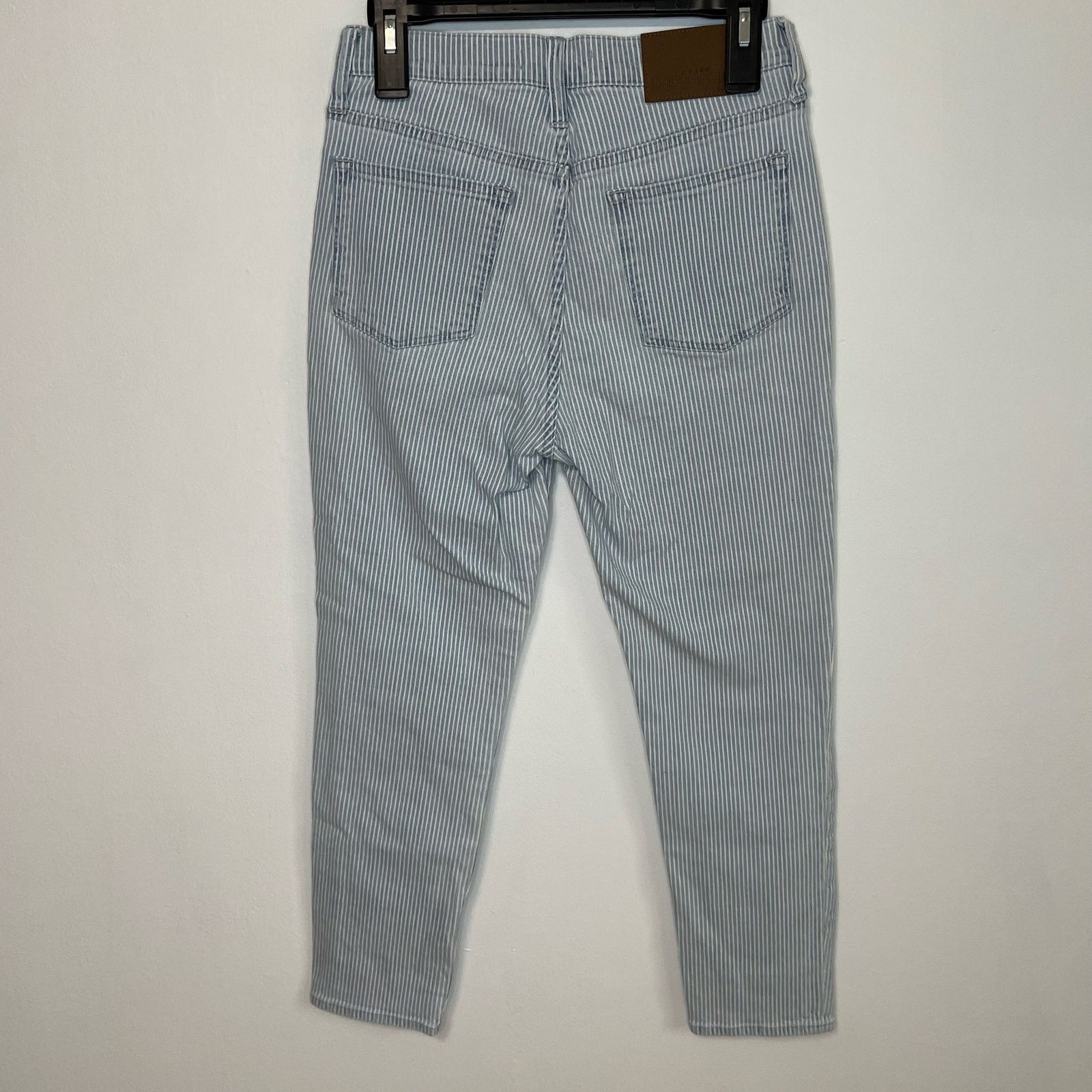 J.Crew J Crew Mercantile Striped Pants 27 Womens Career Skinny Size 28" / US 6 / IT 42 - 3 Thumbnail