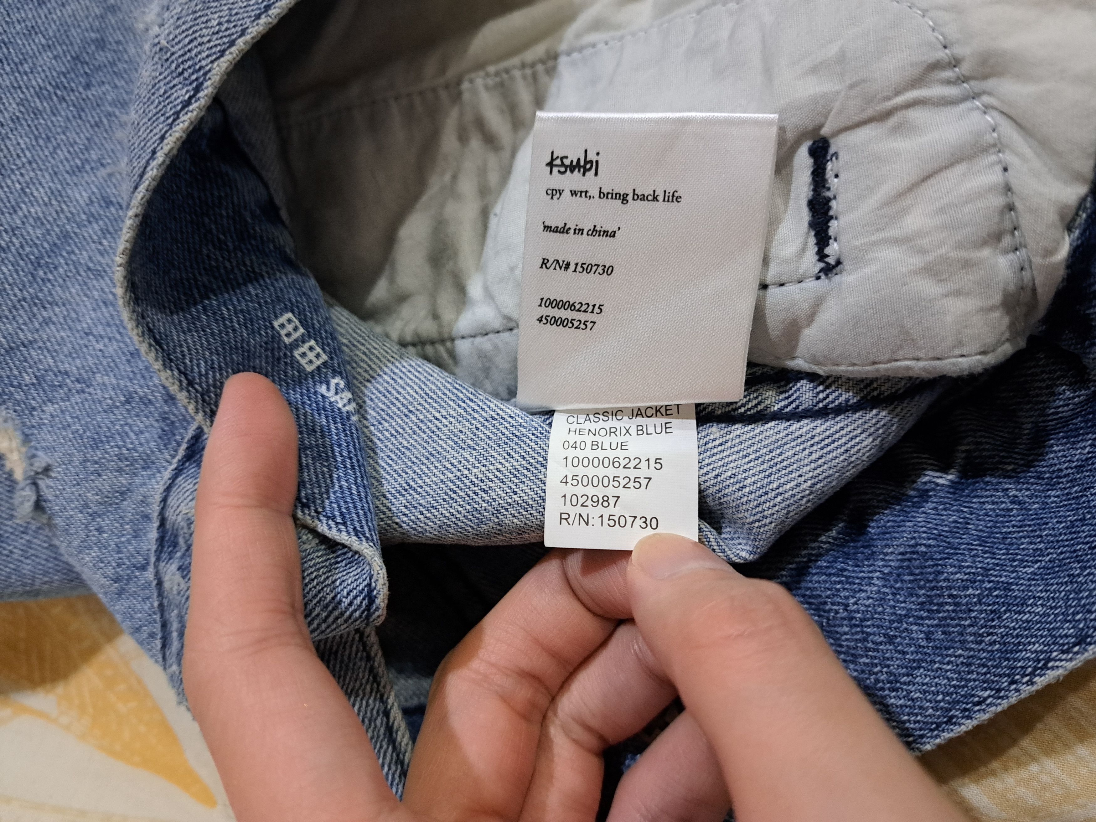 Ksubi Ksubi Henorix Blue Distressed Denim Jacket Size US S / EU 44-46 / 1 - 4 Thumbnail
