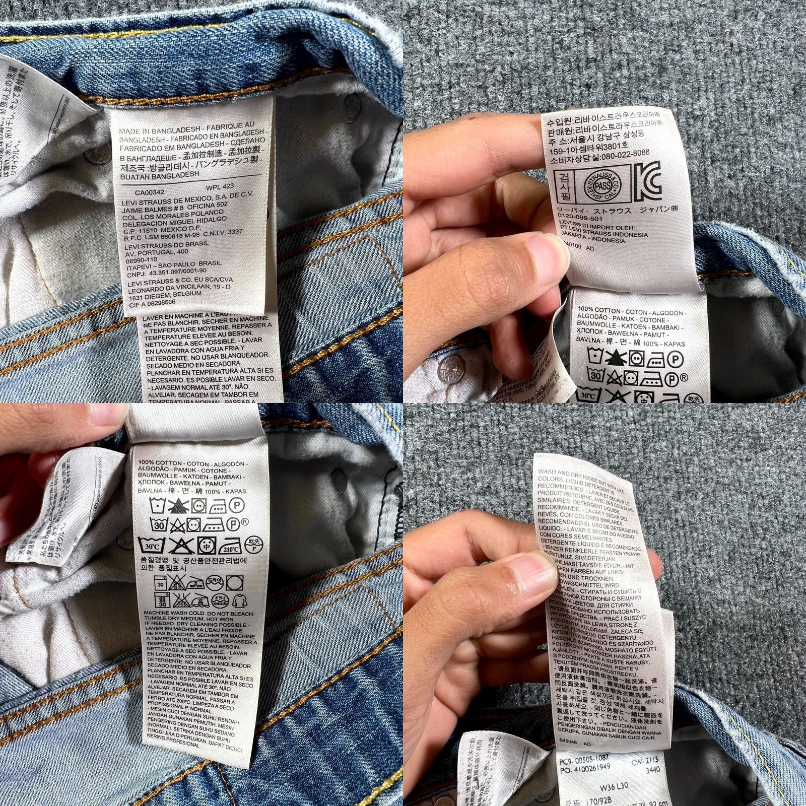 Levi's Levi's 505 Jeans Men 36x30 Blue Denim Regular Fit Straight Leg Streetwear Jeans Mens Blue 505 Straight Vintage No N/A Size US 36 / EU 52 - 9 Thumbnail