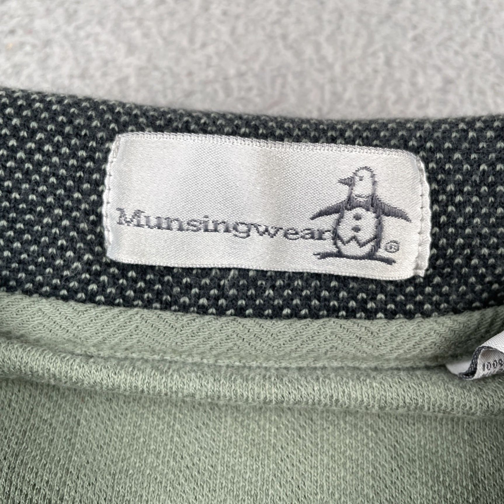 Vintage VINTAGE MunsingWear Polo Shirt Mens XL Green Knit Zig Zag EIA Arizona Chapter Polo Shirt Size US XL / EU 56 / 4 - 4 Thumbnail