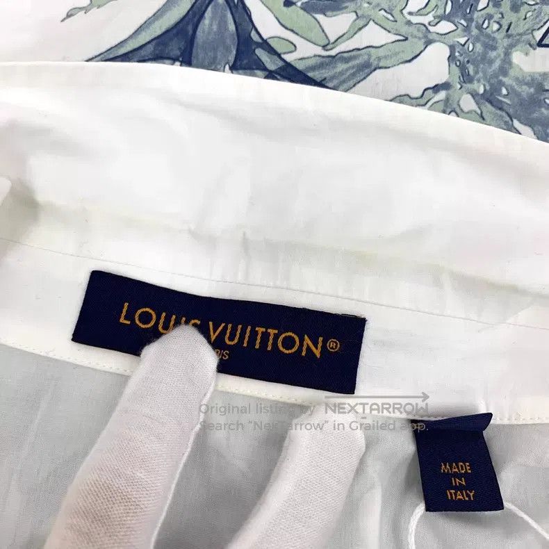 Louis Vuitton Louis Vuitton 23 white waterweed logo presbyopic printed c Size US M / EU 48-50 / 2 - 9 Thumbnail
