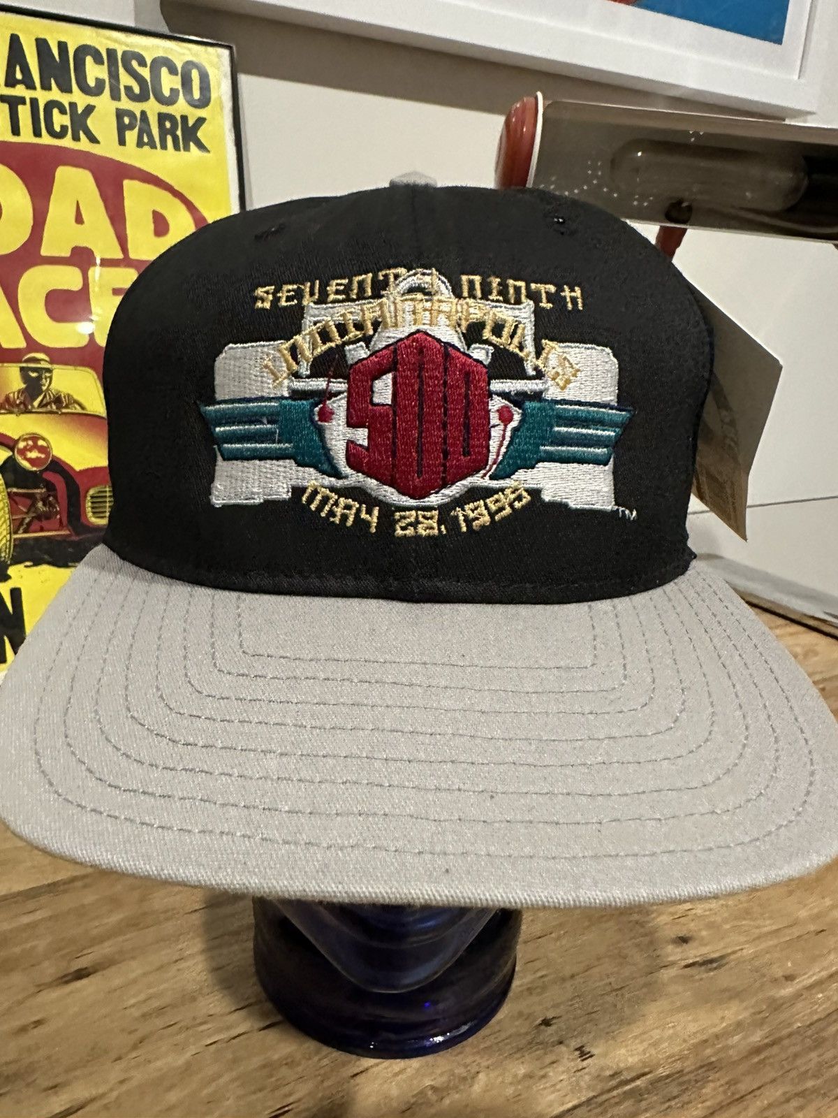 Vintage Vintage 1995 Indianapolis 500 Race Hat Snapback New with Tag Size ONE SIZE - 2 Thumbnail