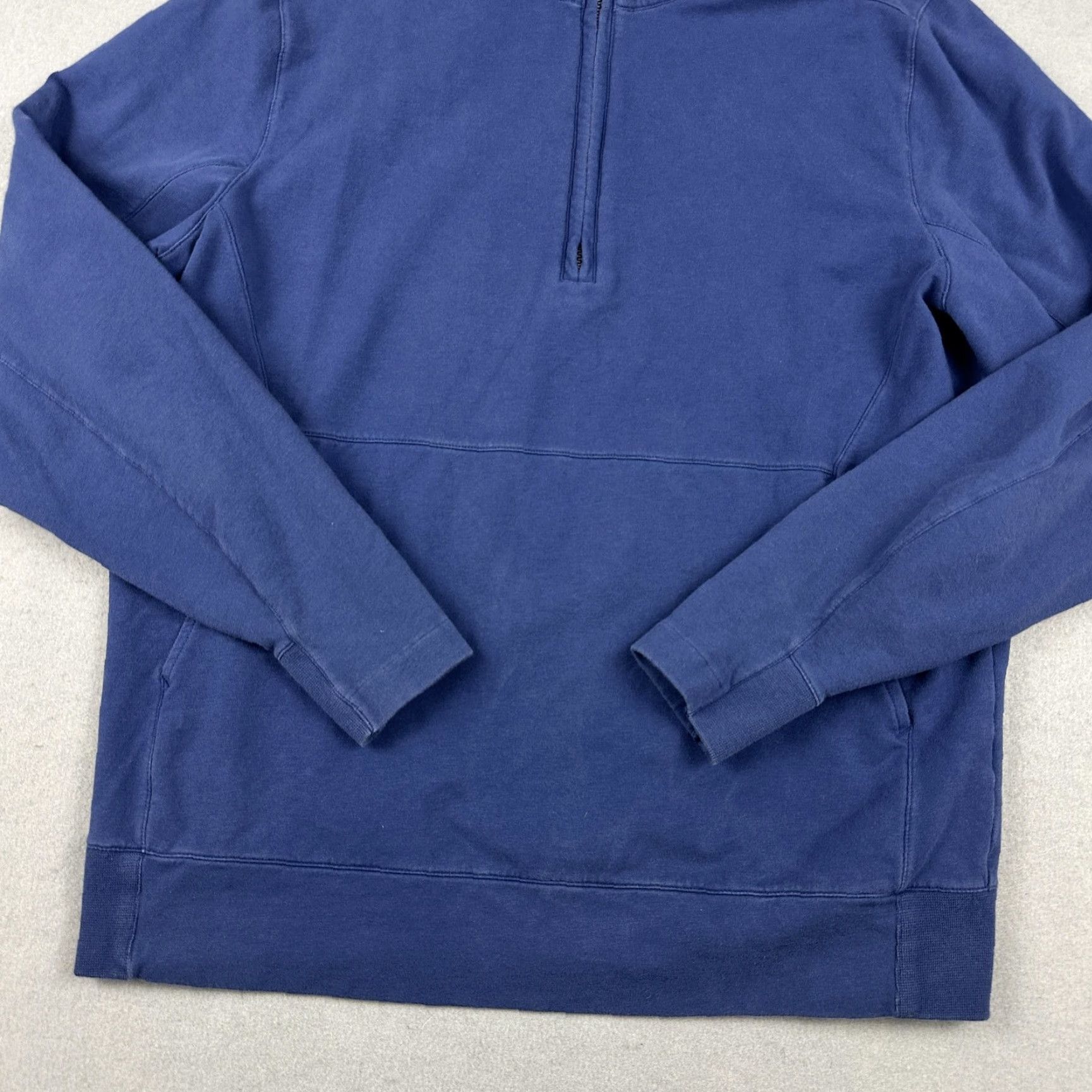 KangaROOS B. Draddy Sweatshirt Men L Blue 1/4 Zip Mock Neck Kangaroo Pocket Stretch L Size US L / EU 52-54 / 3 - 3 Thumbnail