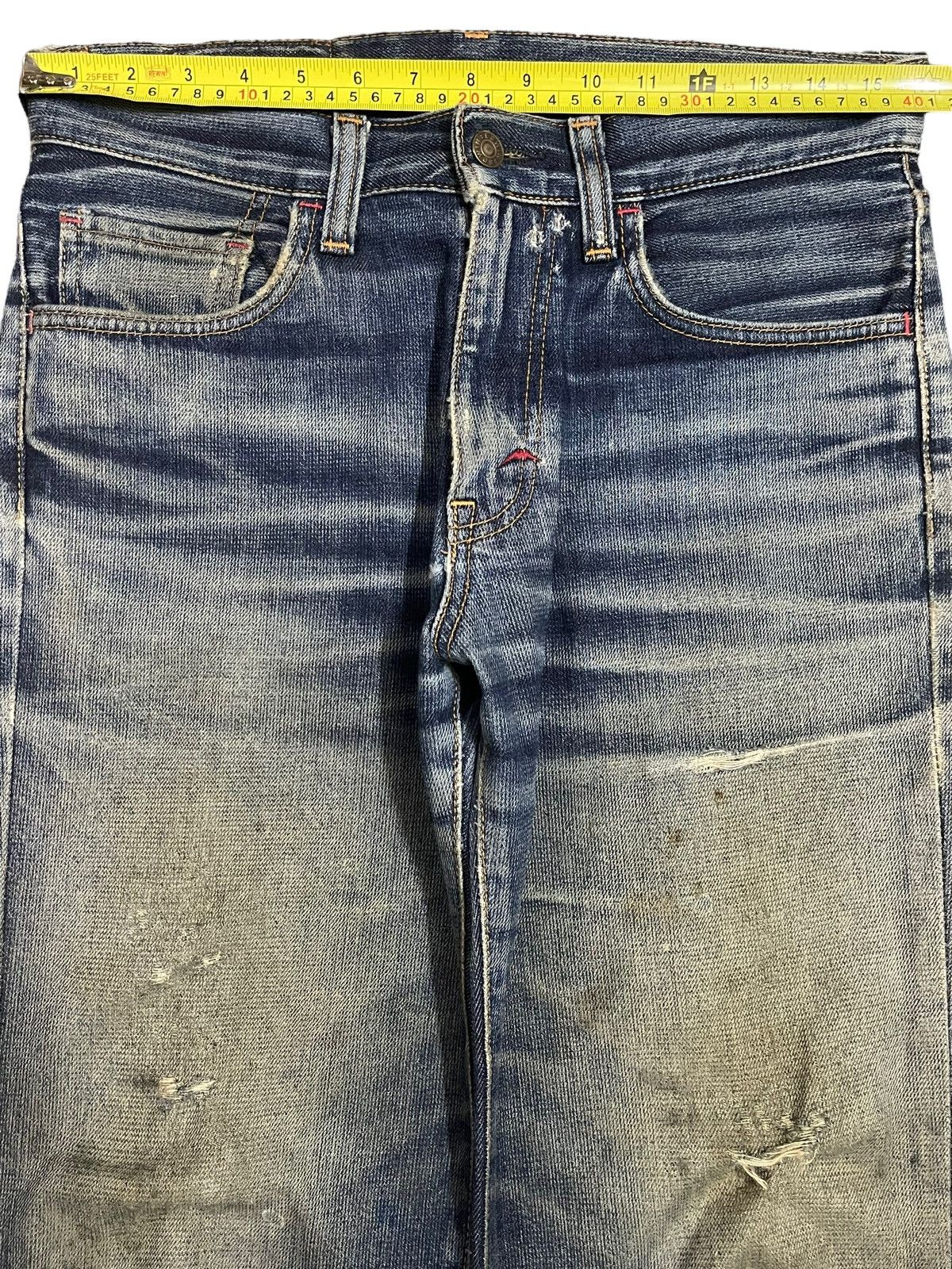 Edwin Vintage Edwin Mud Wash Distress Loose Style Jeans Size US 31 - 12 Thumbnail