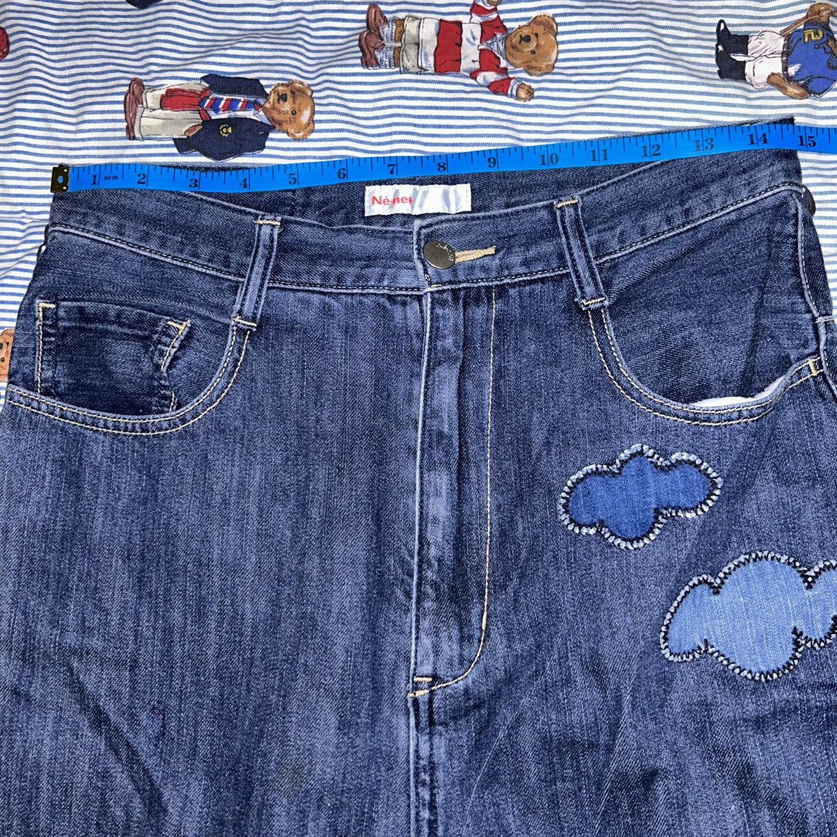 Ne-Net Issey Miyake By Ne-net Patchwork Jeans Size US 29 - 18 Thumbnail