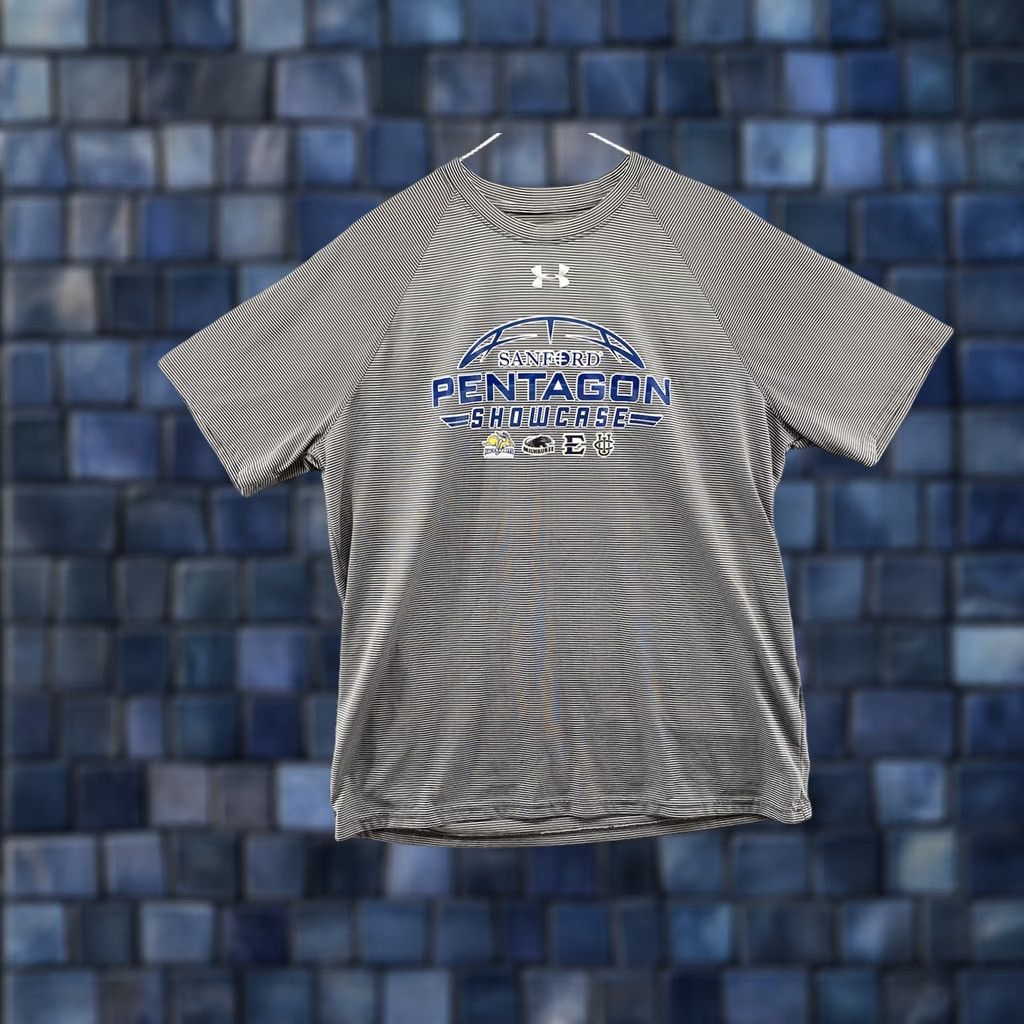 Under Armour Under Armour Mens Gray SANFORD PENTAGON Basketball Shirt Size L SS Athletic HeatGear Shirt Mens Baseball Sports Shirt Size US L / EU 52-54 / 3 - 1 Thumbnail