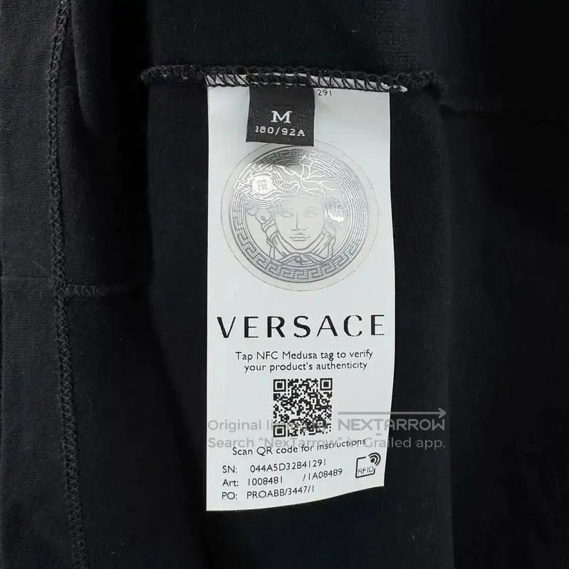 Versace Versace Black Men's T-shirt with Logo . Size US M / EU 48-50 / 2 - 5 Thumbnail