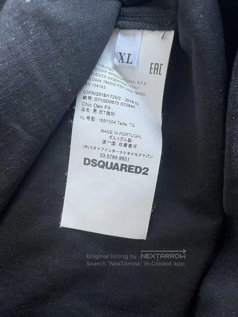 Dsquared2 Dsquared2 Black Graphic Short Sleeve T. Size US XL / EU 56 / 4 - 6 Thumbnail
