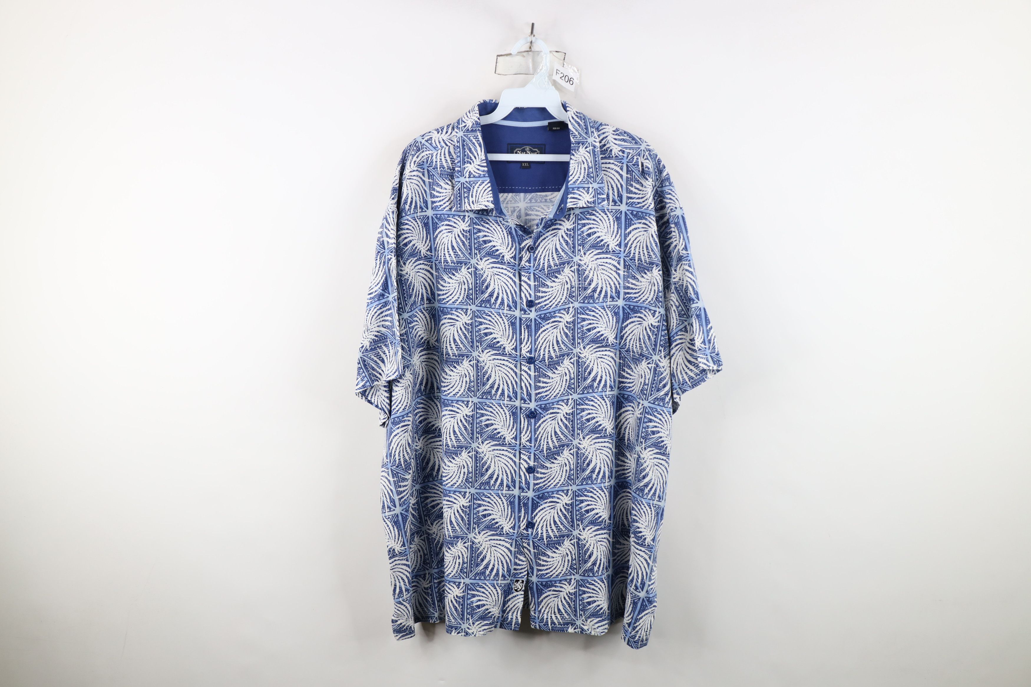 Nat Nast Nat Nast Luxury Originals Palm Leaf Collared Button Shirt Size US XXL / EU 58 / 5 - 1 Thumbnail