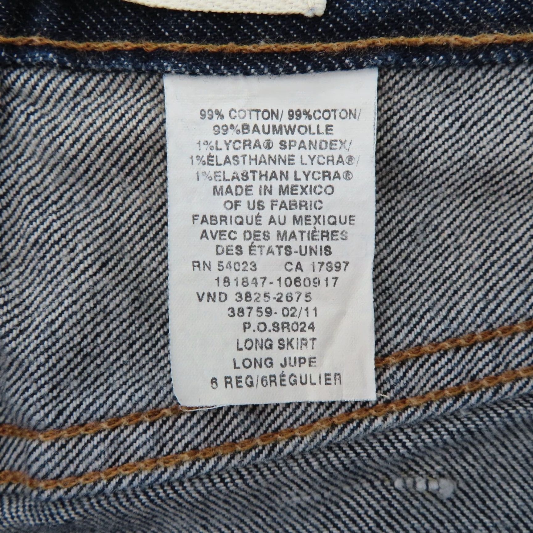 Gap VINTAGE Gap Women Skirt Long Denim Blue 6 Pockets Slit Dark Wash Casual Cotton Blend Denim Front Slit Pockets Y2K Size 28" / US 6 / IT 42 - 7 Thumbnail