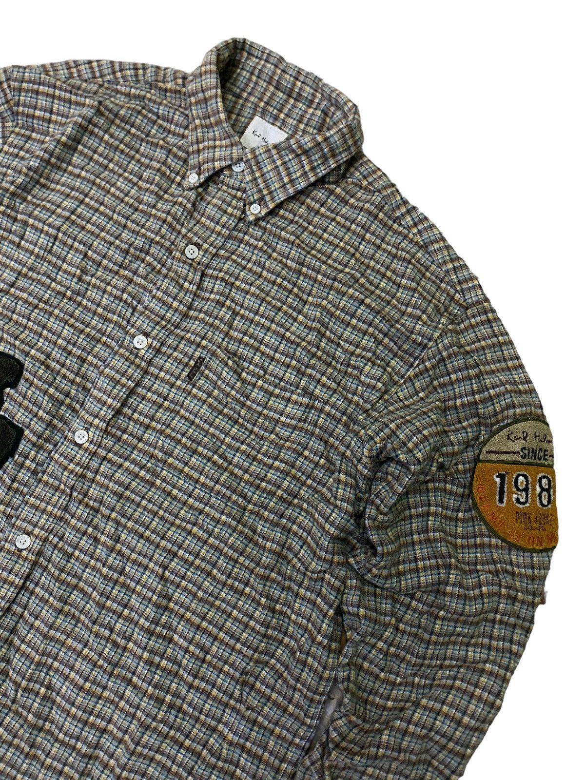Karl Helmut 💥Vtg Karl Helmut Flannel Button Shirt Size US L / EU 52-54 / 3 - 2 Thumbnail