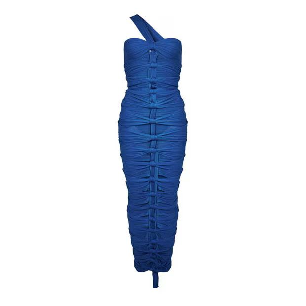 Balmain o1g2r1mq0924 Dress in Blue Size XXS / US 00 / IT 34 - 1 Thumbnail