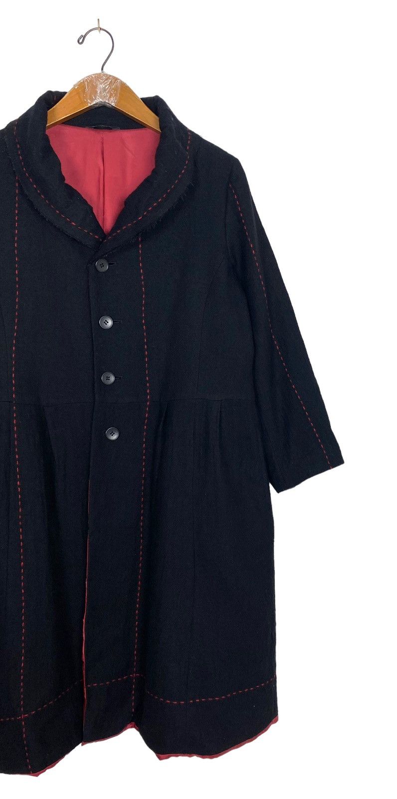 Japanese Brand Rare‼️ Vintage Crescent Long Coat Made in Japan Size M / US 6-8 / IT 42-44 - 3 Thumbnail
