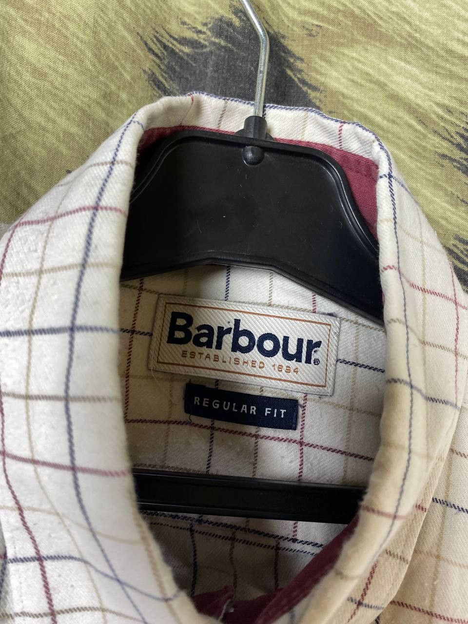 Barbour × Vintage Barbour Striped Checkered Button Up Short Sleeve Shirt Size US S / EU 44-46 / 1 - 2 Thumbnail