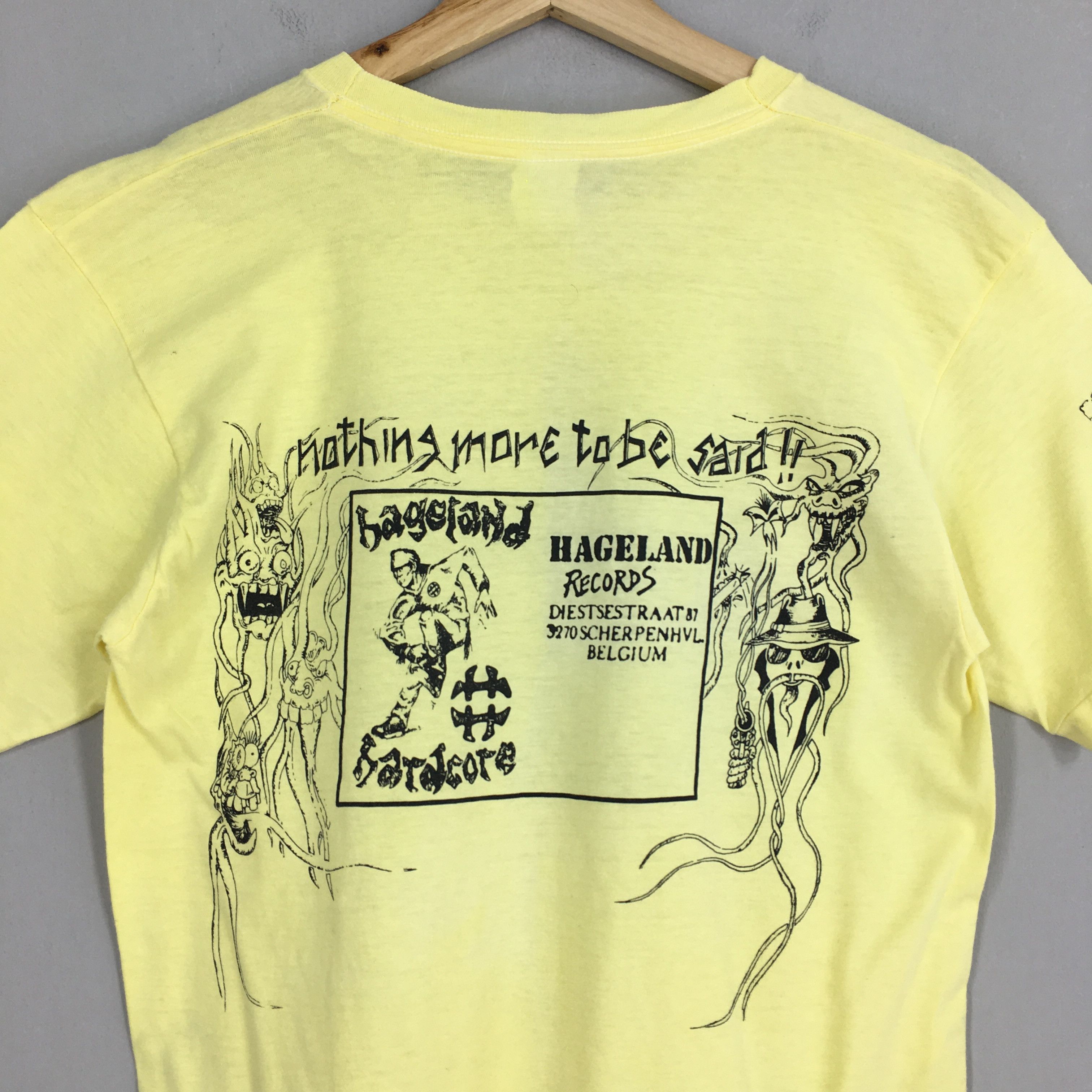 Band Tees × Vintage Vintage 80's Upset Noise Tour Rock Hageland Record T shirt S Size US S / EU 44-46 / 1 - 8 Thumbnail