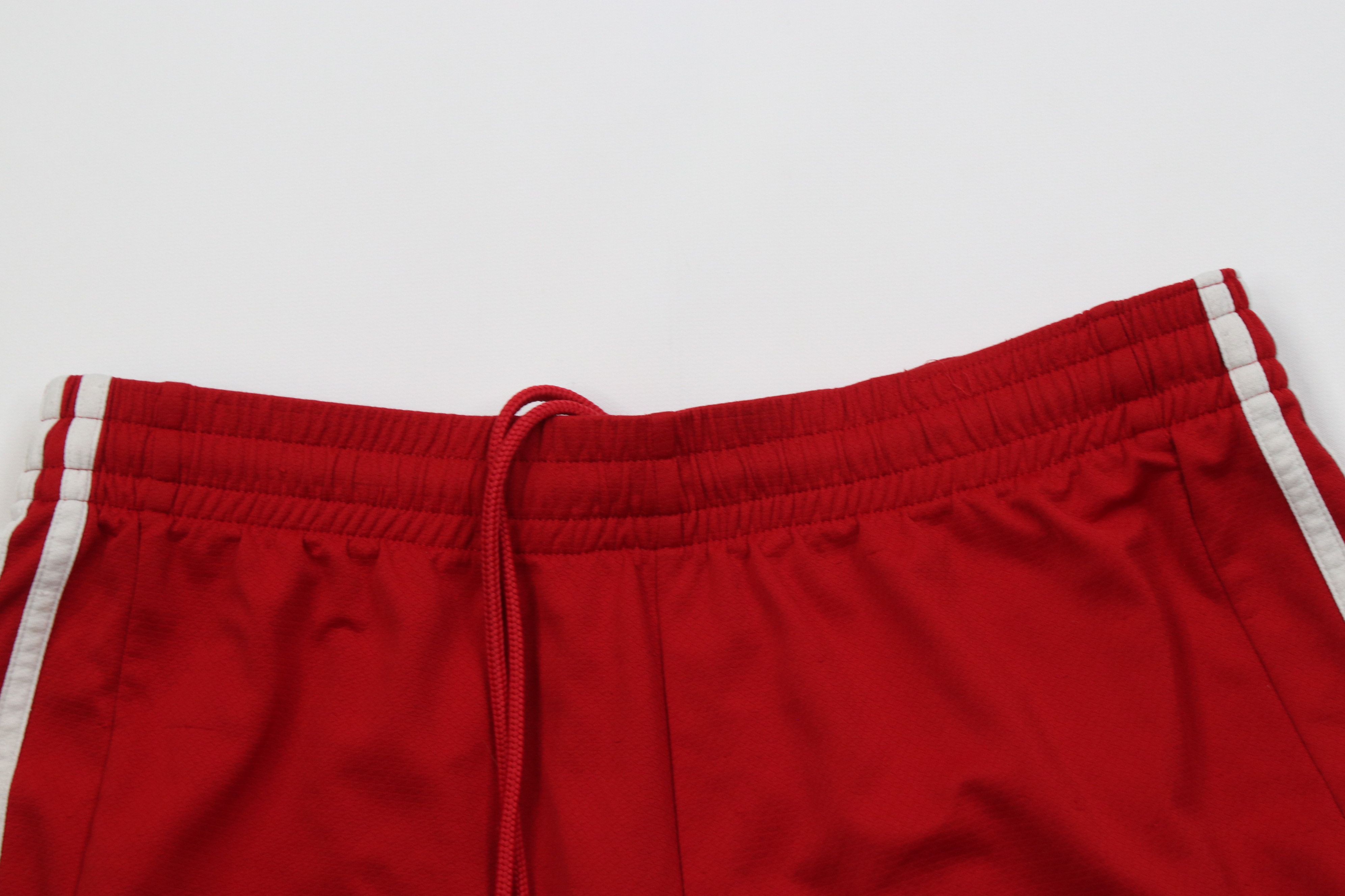 Adidas Vintage Y2K Adidas Knee Running Jogging Soccer Shorts Red Size US 34 / EU 50 - 2 Thumbnail