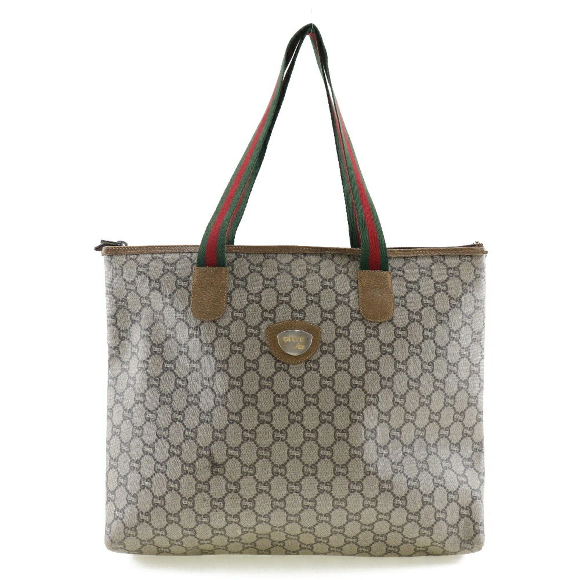 image of Gucci Tote Bag Sherry GG Plus Beige Ladies in Black, Women's