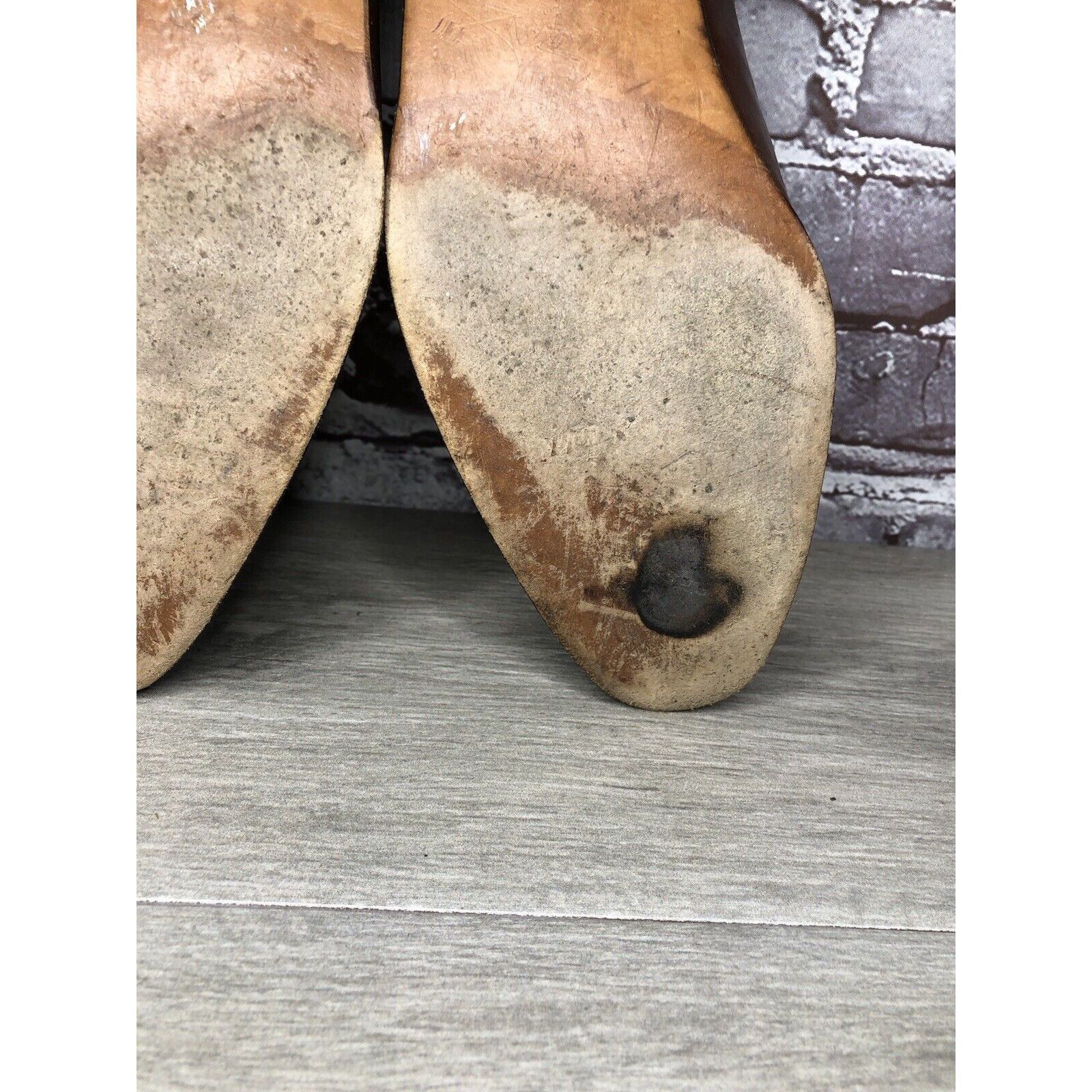 Other Ennesi Gold VTG Brown Leather Derby Lace Up Dress Shoes Men Size US 9.5 / EU 42-43 - 13 Thumbnail
