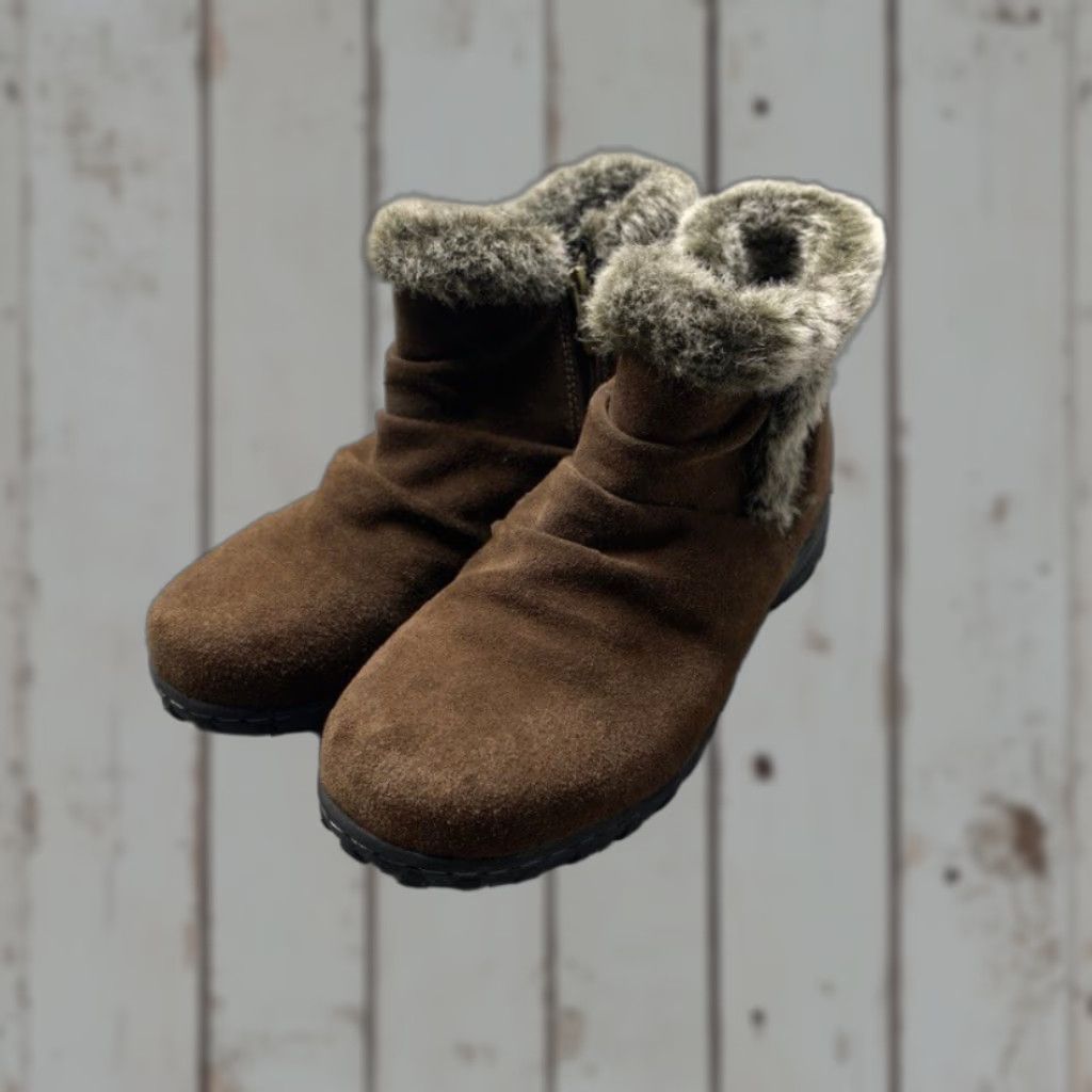 Vintage KHOMBU Lisa All Weather Waterproof Boots Brown 9M Boots Women Vintage No Size 9M Brown Lisa Outdoor Women Booties Size US 9 / IT 39 - 1 Thumbnail