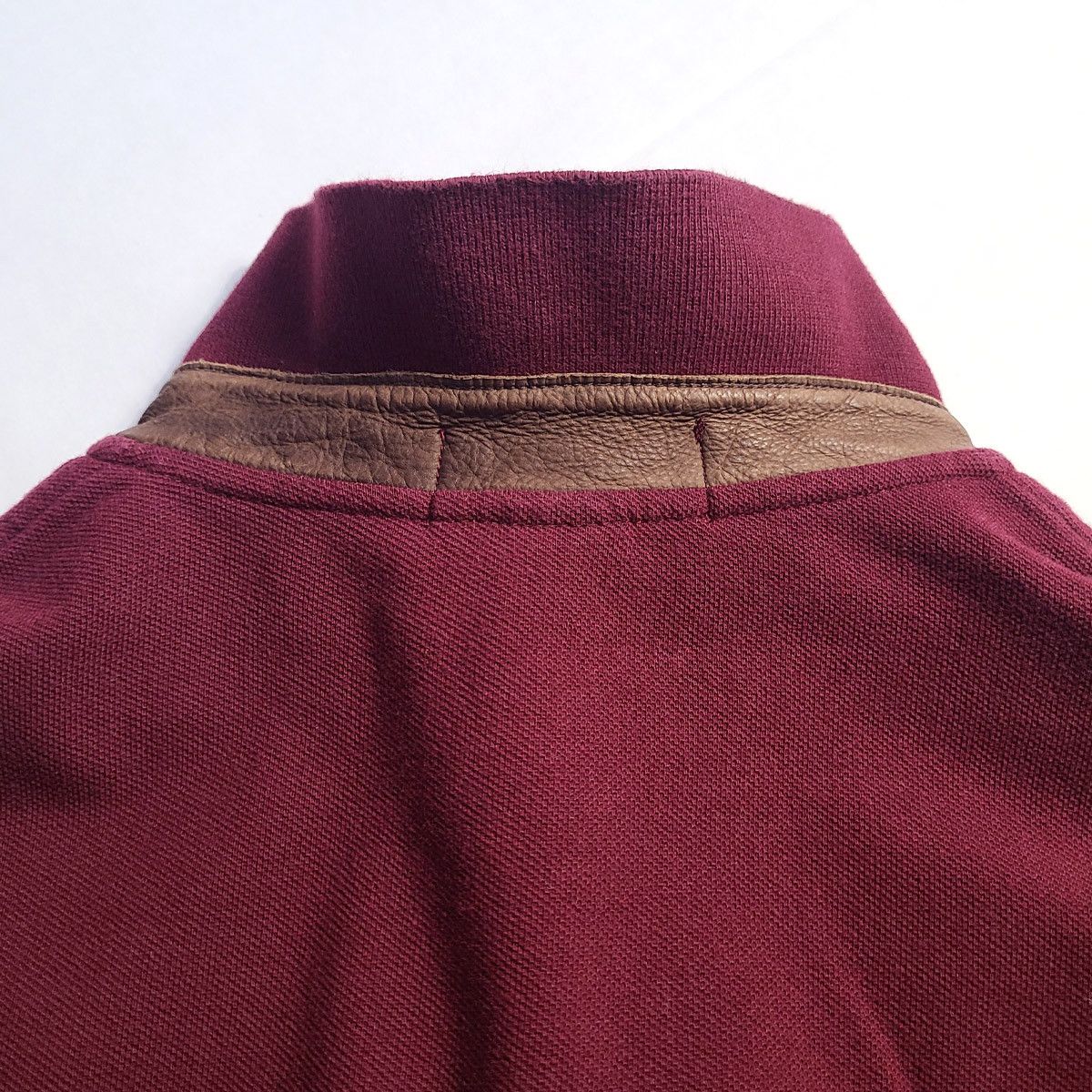 Polo Ralph Lauren × Vintage Long Sleeve Polo Dual Match Leather Edition Size US XXL / EU 58 / 5 - 8 Thumbnail