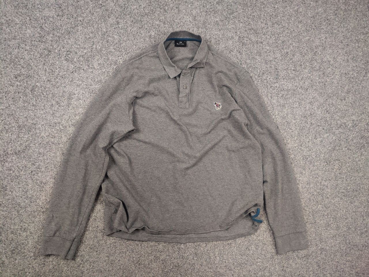 Paul Smith Paul Smith gray polo shirt long sleeves multi zebra logo Size US L / EU 52-54 / 3 - 7 Thumbnail