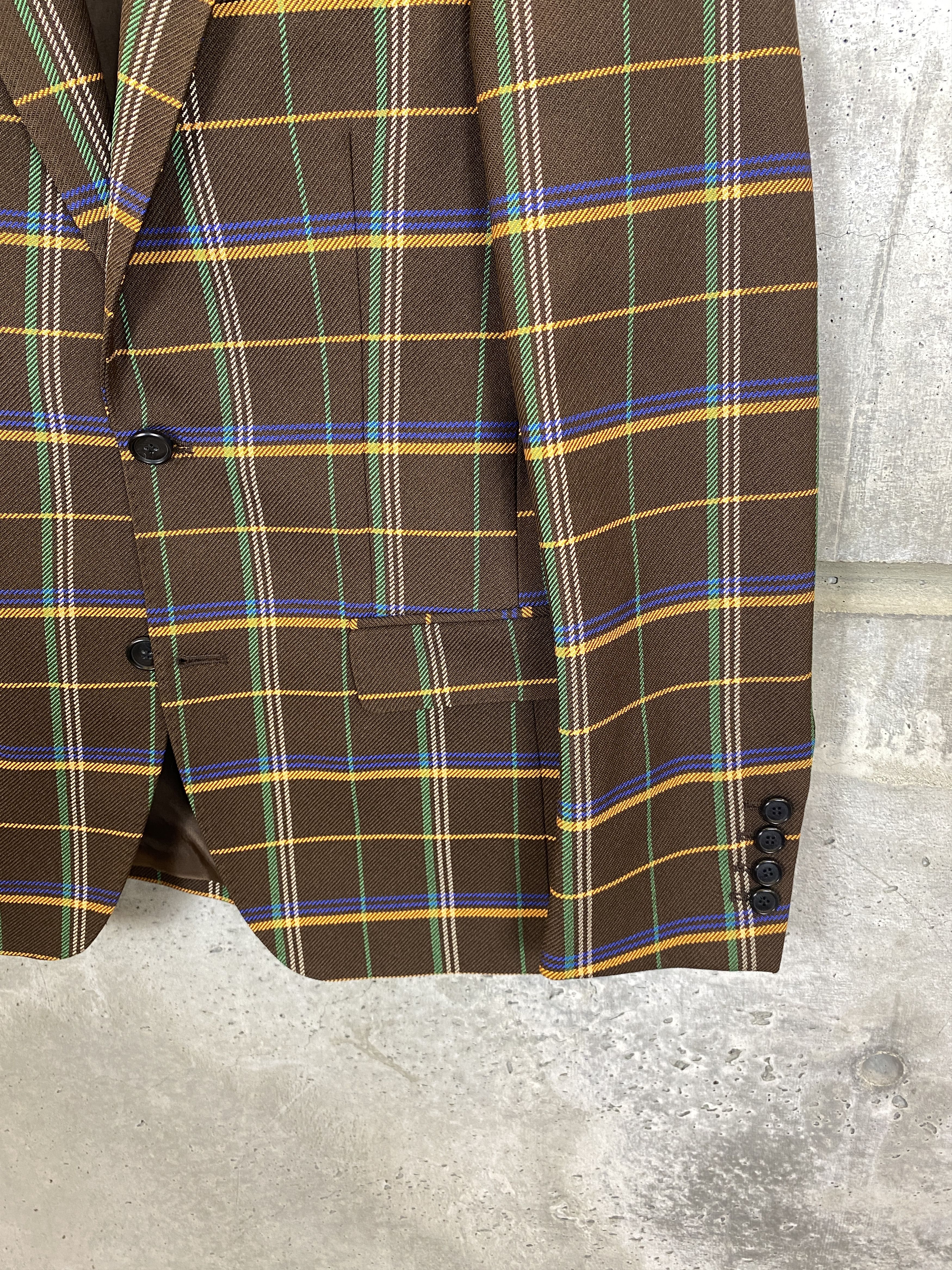 $1700 Walter Van Beirendonck Plaid Blazer Size 38