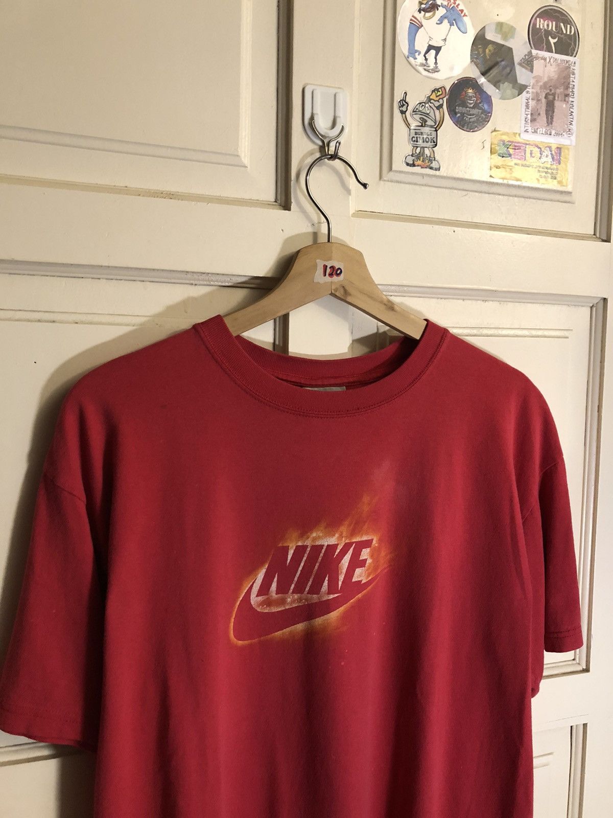 Nike × Vintage Nike vintage y2k flame center logo Size US L / EU 52-54 / 3 - 2 Thumbnail