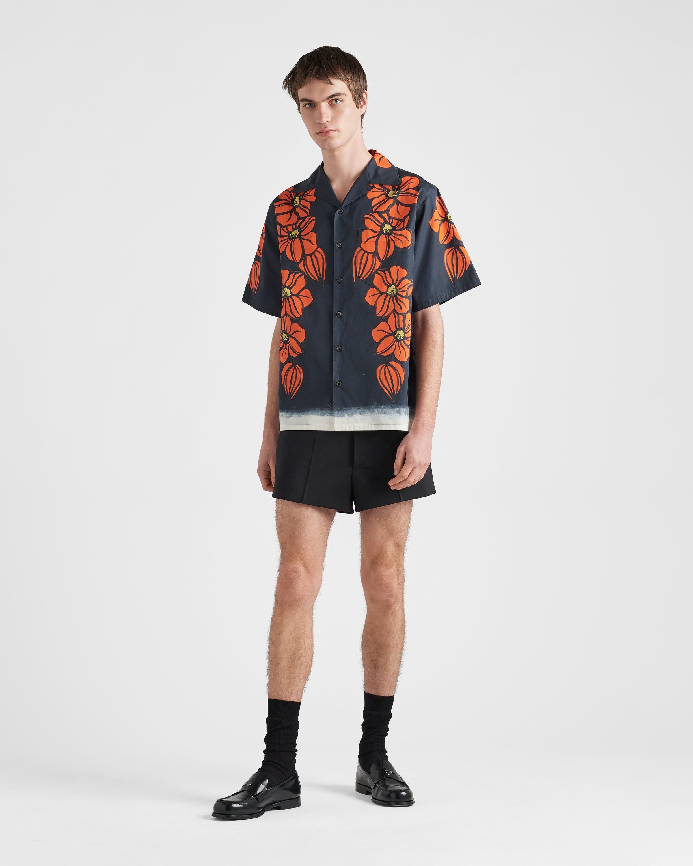 Prada o1la1rc1a0925 Short-Sleeved Printed Cotton Shirt Multicolor Size US XL / EU 56 / 4 - 2 Thumbnail