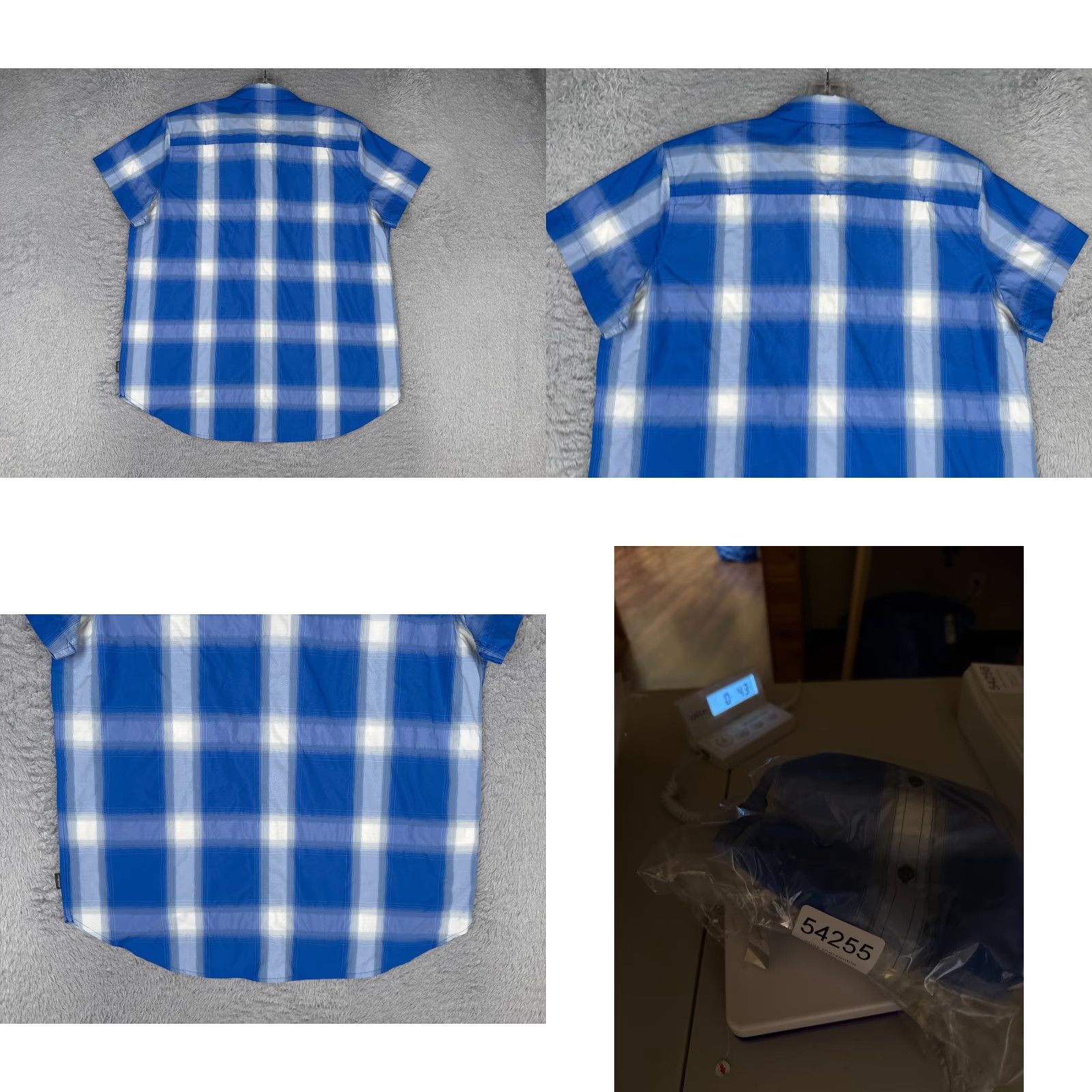 Eddie Bauer Eddie Bauer Shirt Womens Plaid Button-Up Short Sleeve Blue M Casual Travel Workwear Fish Theme Pockets Breathing All Seasons Cotton Size M / US 6-8 / IT 42-44 - 9 Thumbnail